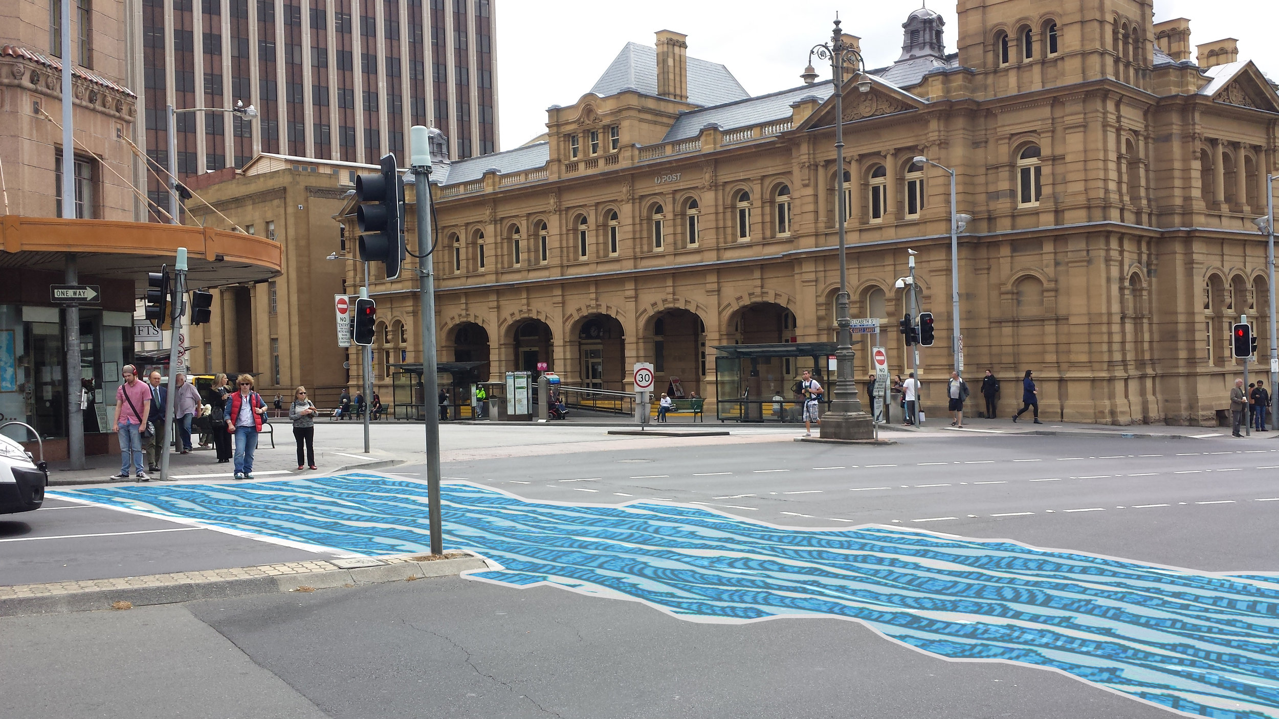 Impression of potential similar crossing, Hobart. 