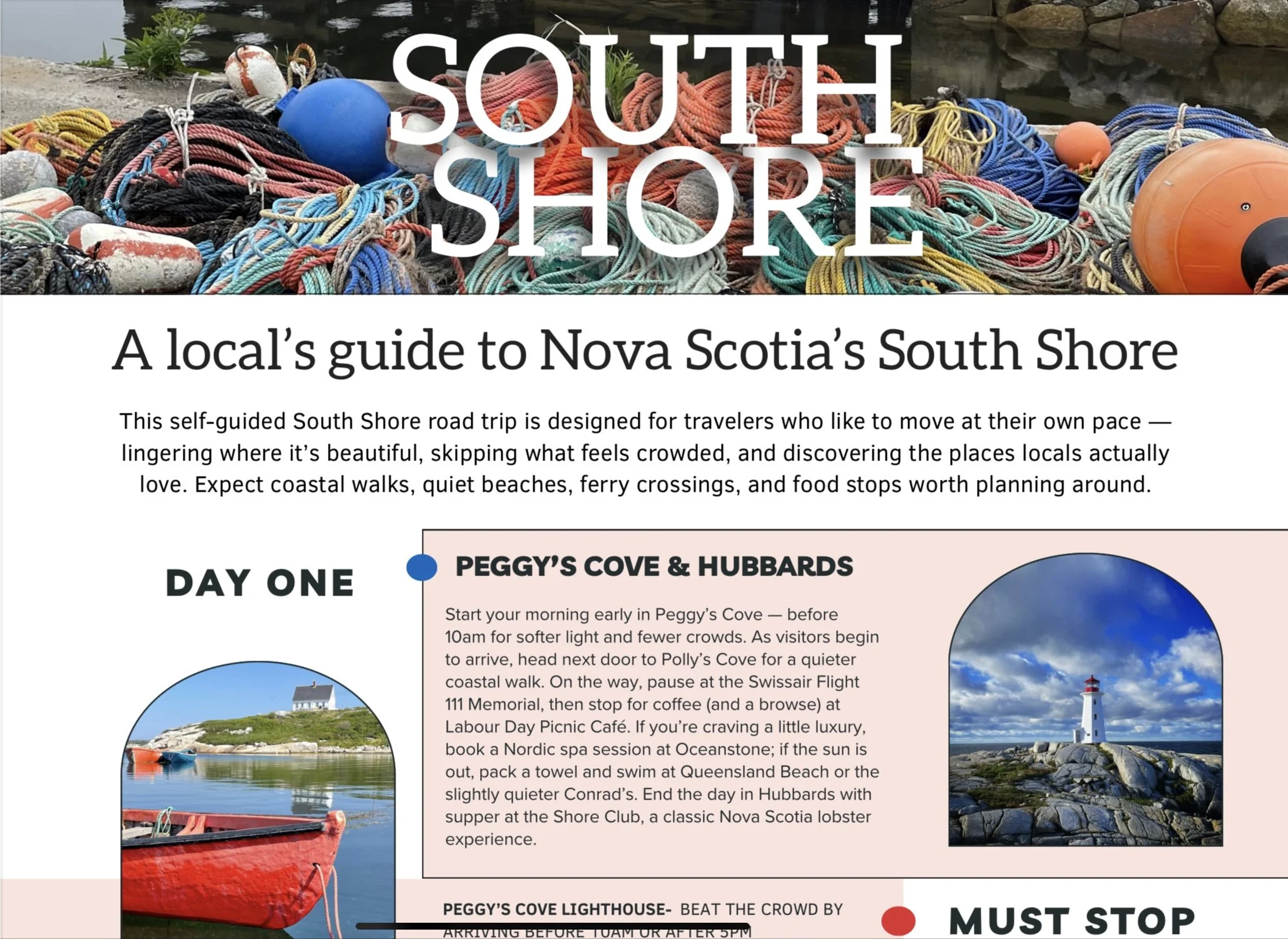 Alternative Routes Guide to Nova Scotia’s South Shore
