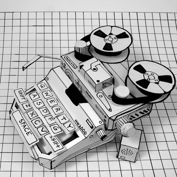 Writing Machine Close Up