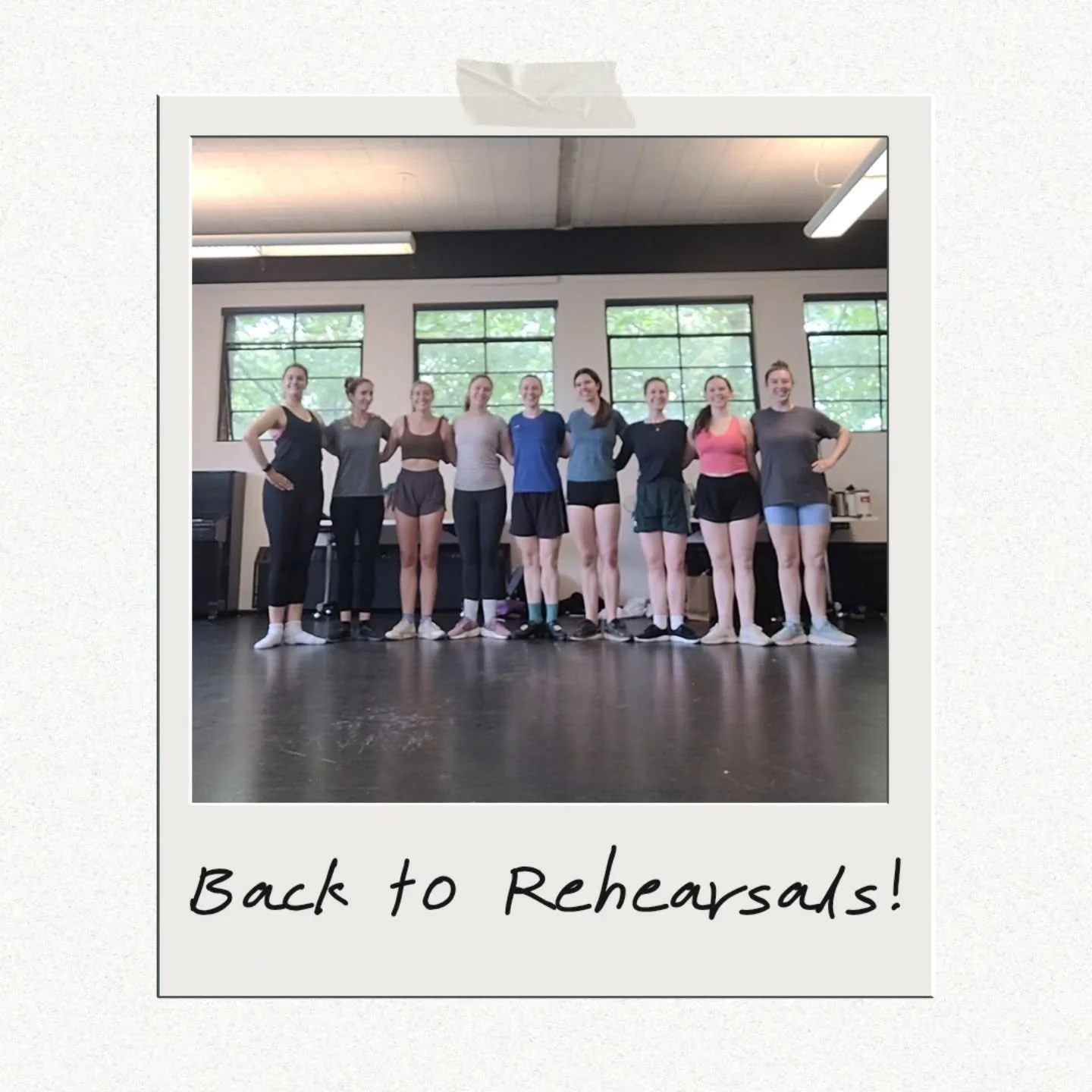 We had our first rehearsal back of the season today! ✨️
