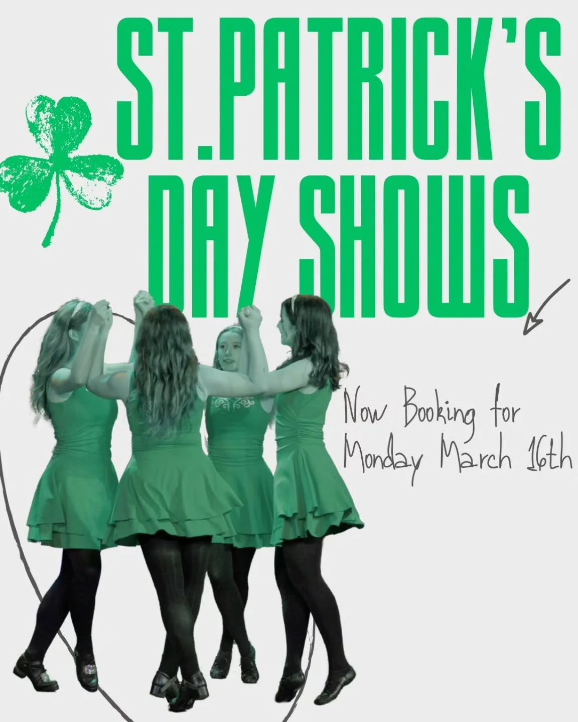 Still looking for an Irish Dance performance on the Monday before St. Patrick's Day?🍀

We are still booking shows for Monday, March 16th! 

🔗Booking Link in Bio

Stay tuned for a complete list of our performances that are open to the public coming 
