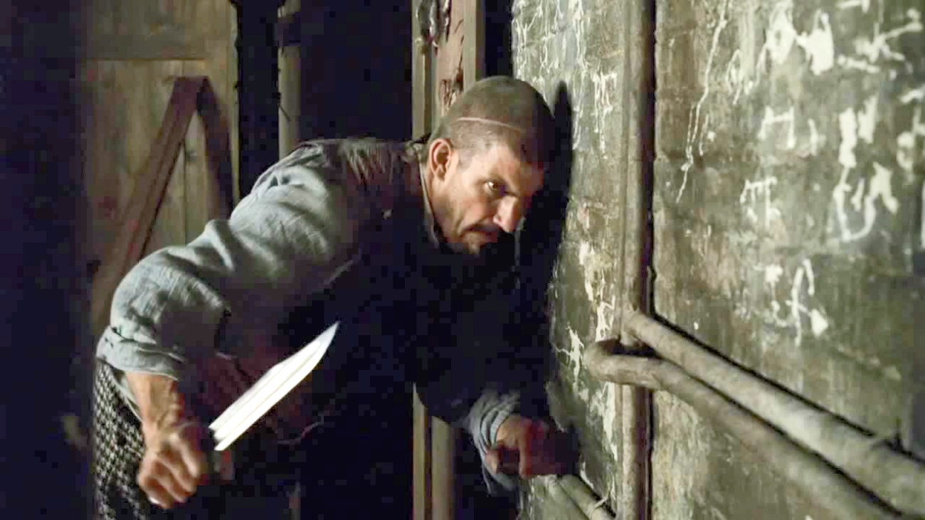 MULTIPLE SETS OF IDENTICAL “BREAKAWAY” WALLS WERE PRODUCED FOR ACTION AND CHOREOGRAPHED FIGHT SEQUENCES. THE WALLS WOULD BE DESTROYED AND REPLACED FOR EVERY TAKE.