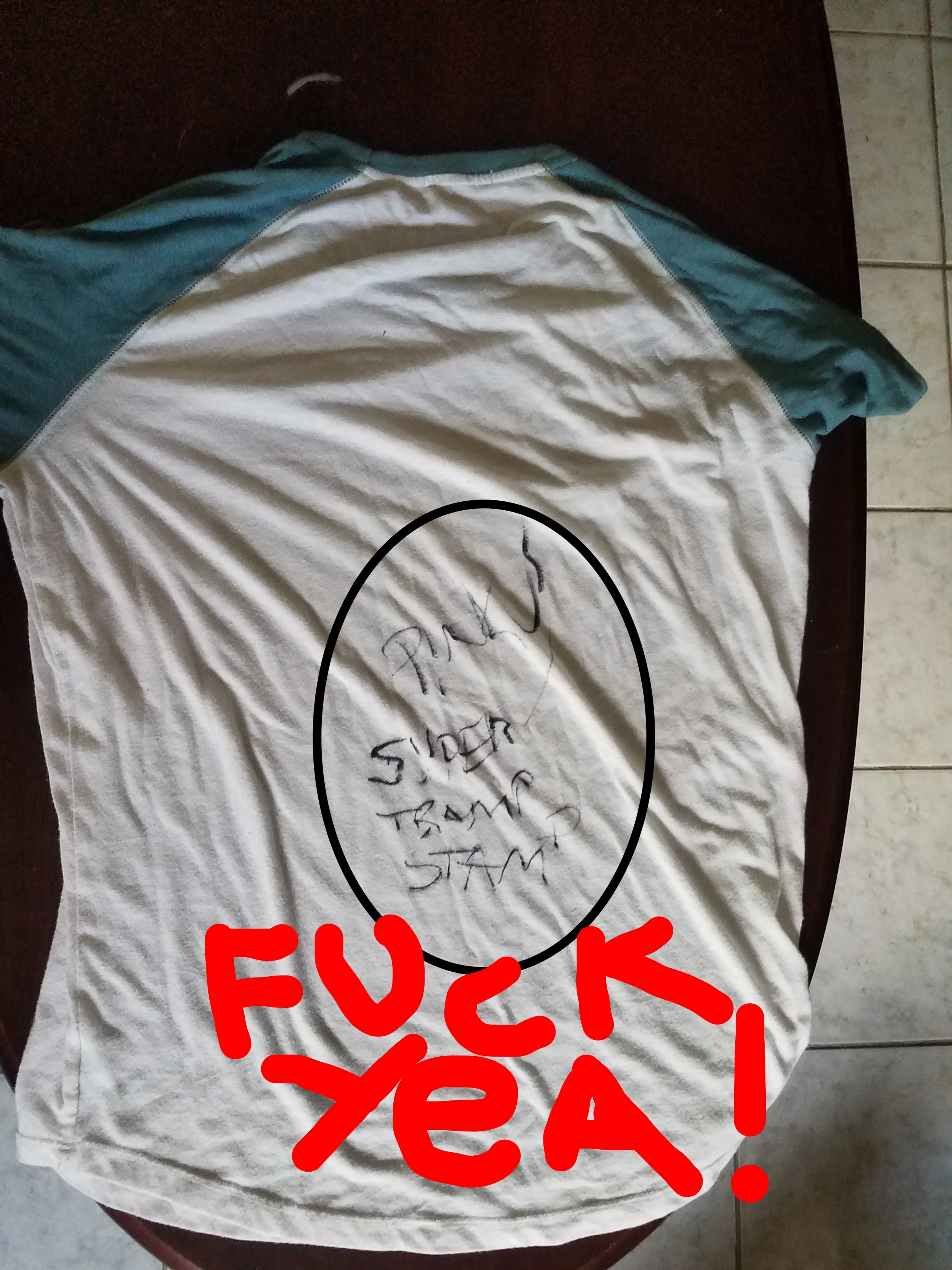 My baseball shirt With Direct TV