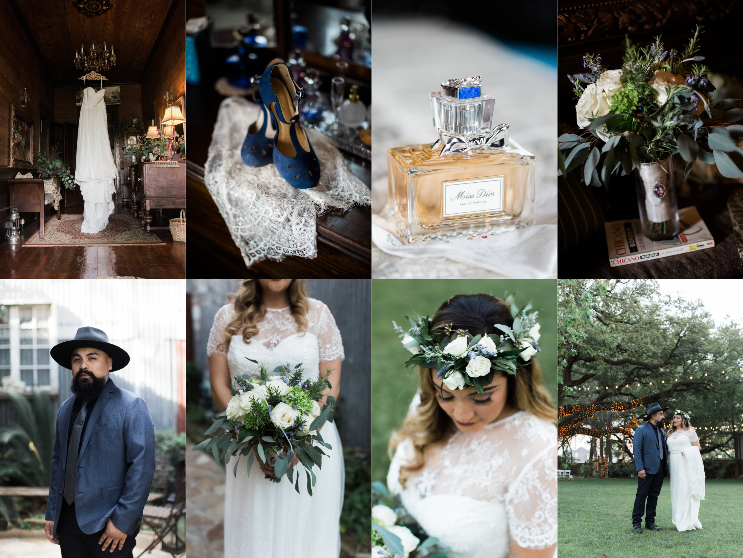 We had the pleasure of being a part of such a sweet and wonderful nuptial celebration with friends, family and bride + groom. Everything about this wedding could not of been perfect. From details of the wedding day, wardrobe, accessories to decore, every single detail was carefully thought out and planned meticulously with the help of their wedding planner. The location of the celebration was beautiful, green gardens, large oak trees and a beautiful bed and breakfast home that is over 100 years old. The joy of friends and family was apparent through out the whole celebration, guest kept sharing beautiful stories of the couple and celebrating with every bone in their body. Dancing was definitely not a problem at this wedding, non stop rhythm and movement took place throughout the full reception! I really enjoyed being able to capture special moments for Michelle and Ricardo. I hope that they will be able to share their story with friends and family through my photographs. 