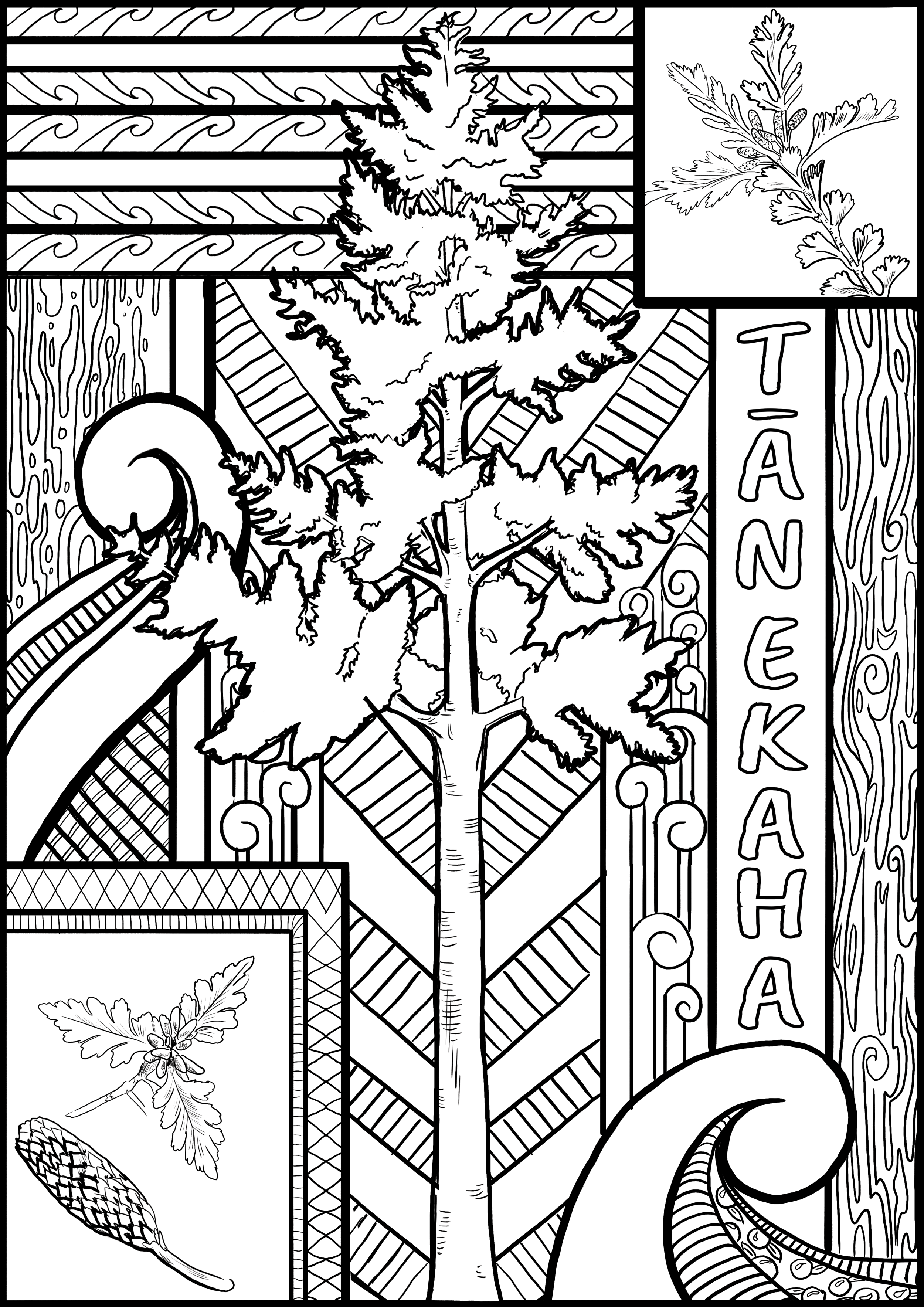 Block Poster: Tānekaha