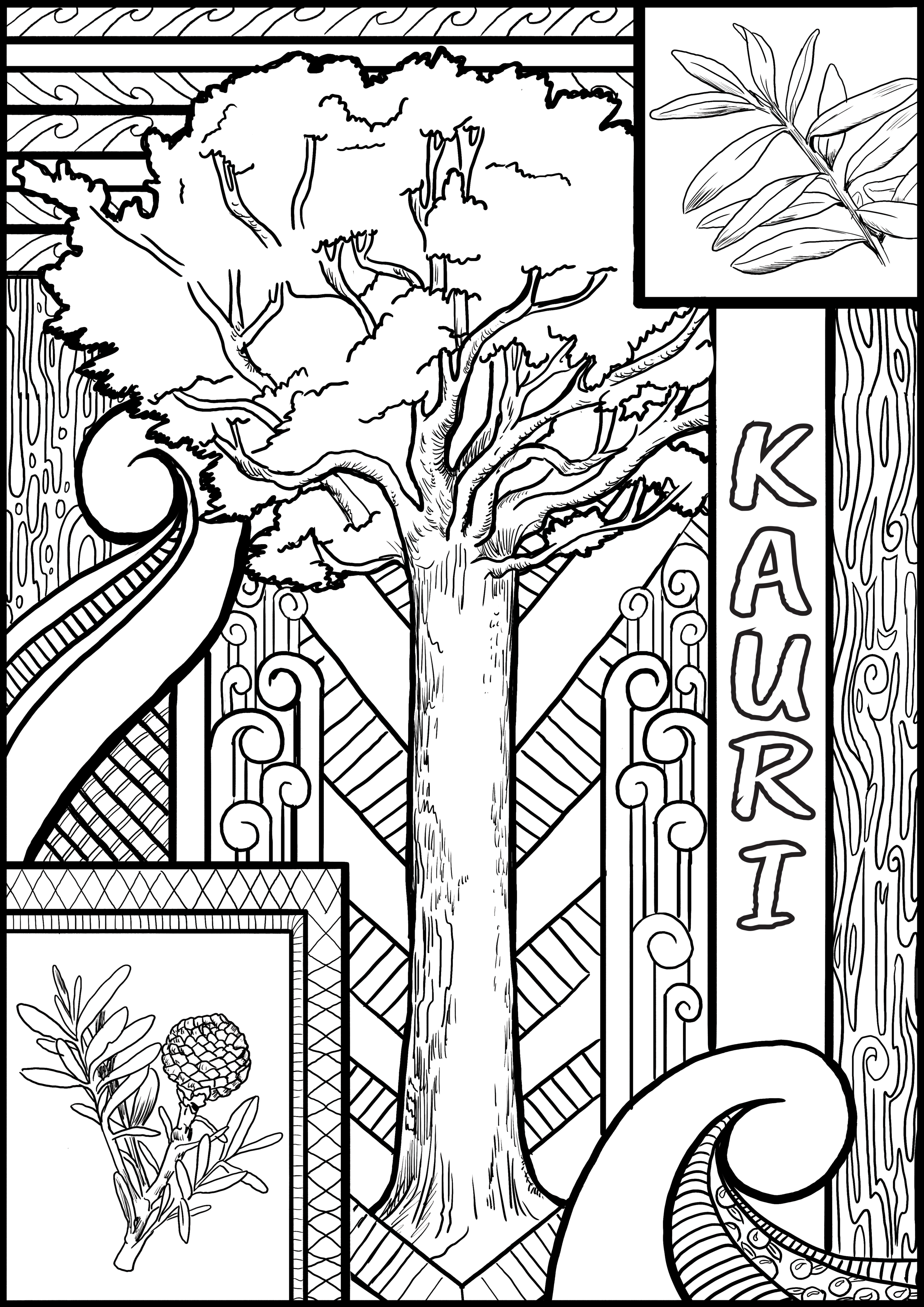 Block Poster: Kauri