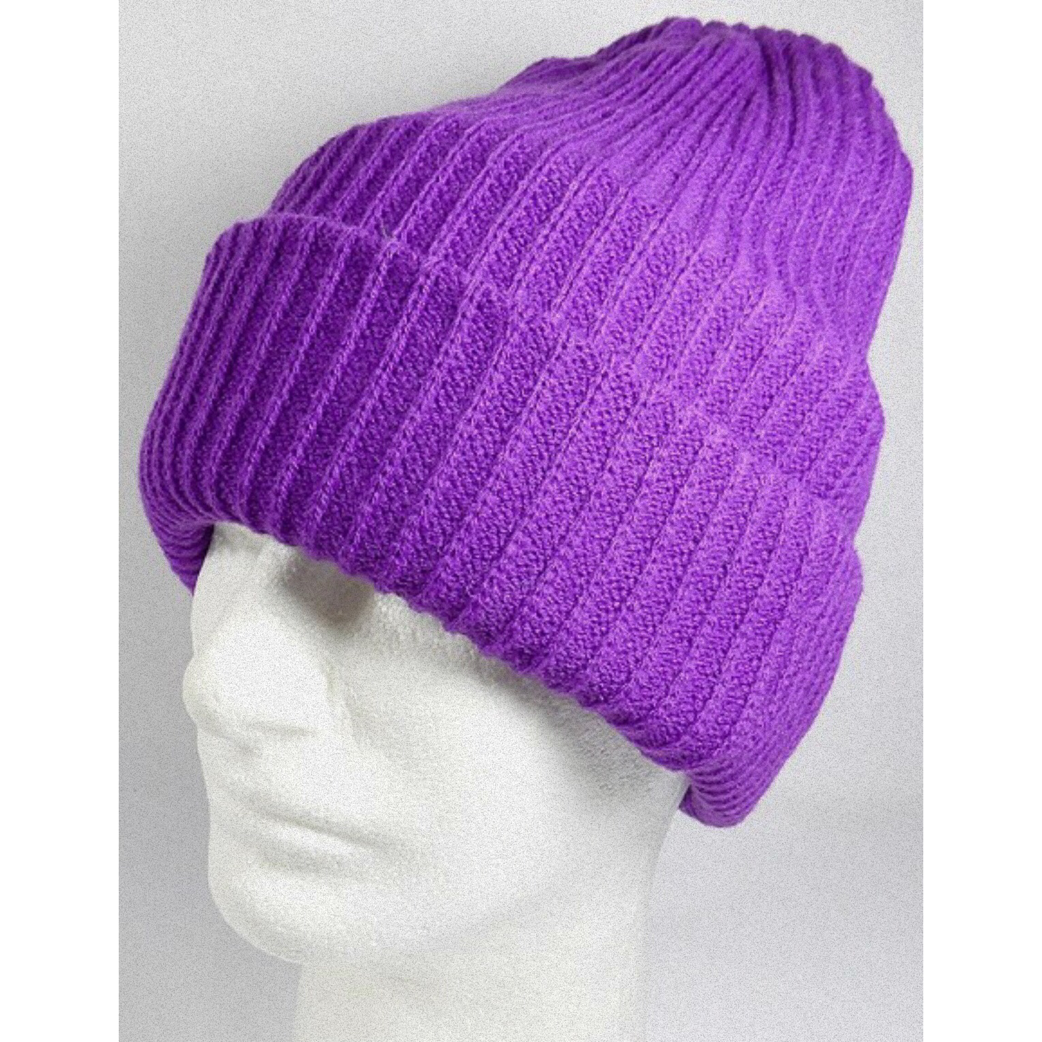 Signature Purple Wool Beanie