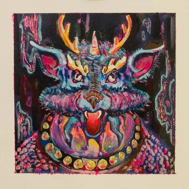 Guardian Dog (Haetae) , 2019. Illustrated it for secret santa gift.
.
.
.
.
.
.
#artwork #painting #illustration #guardiandog #haetae #foodog #art #acrylicpainting