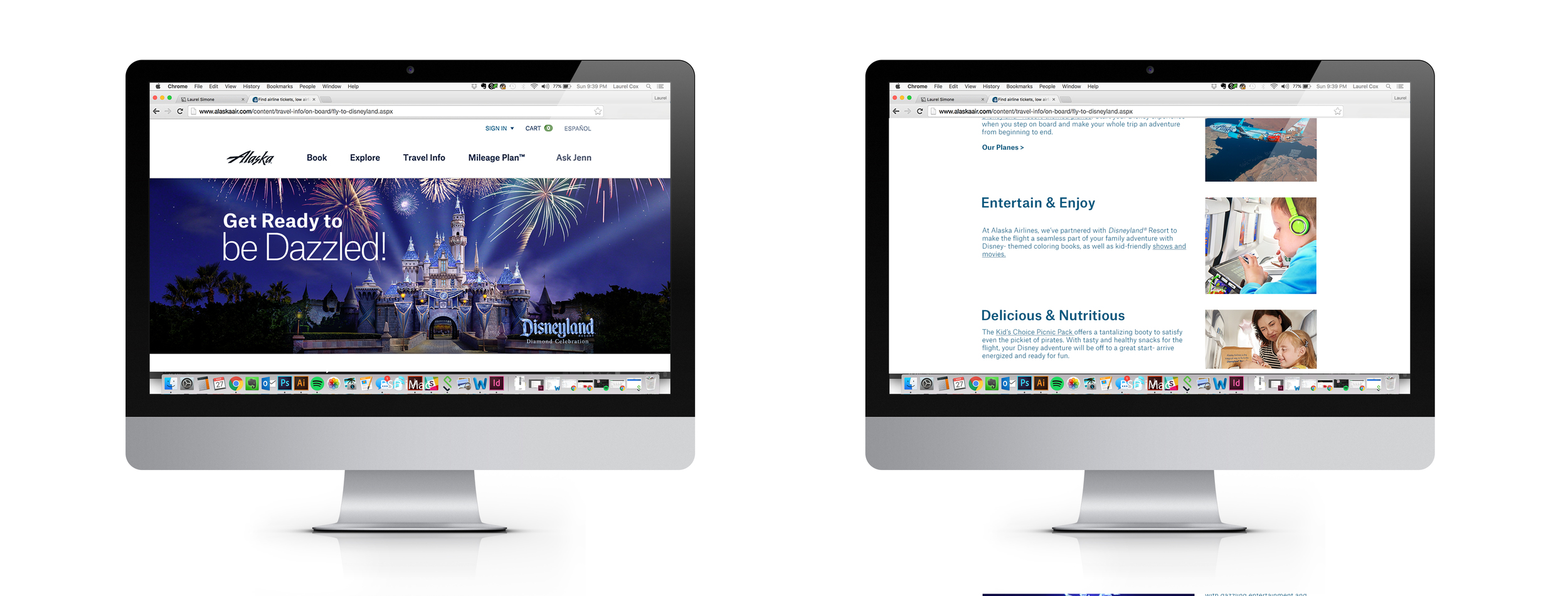 Updated Disney page with Alaskaair.com