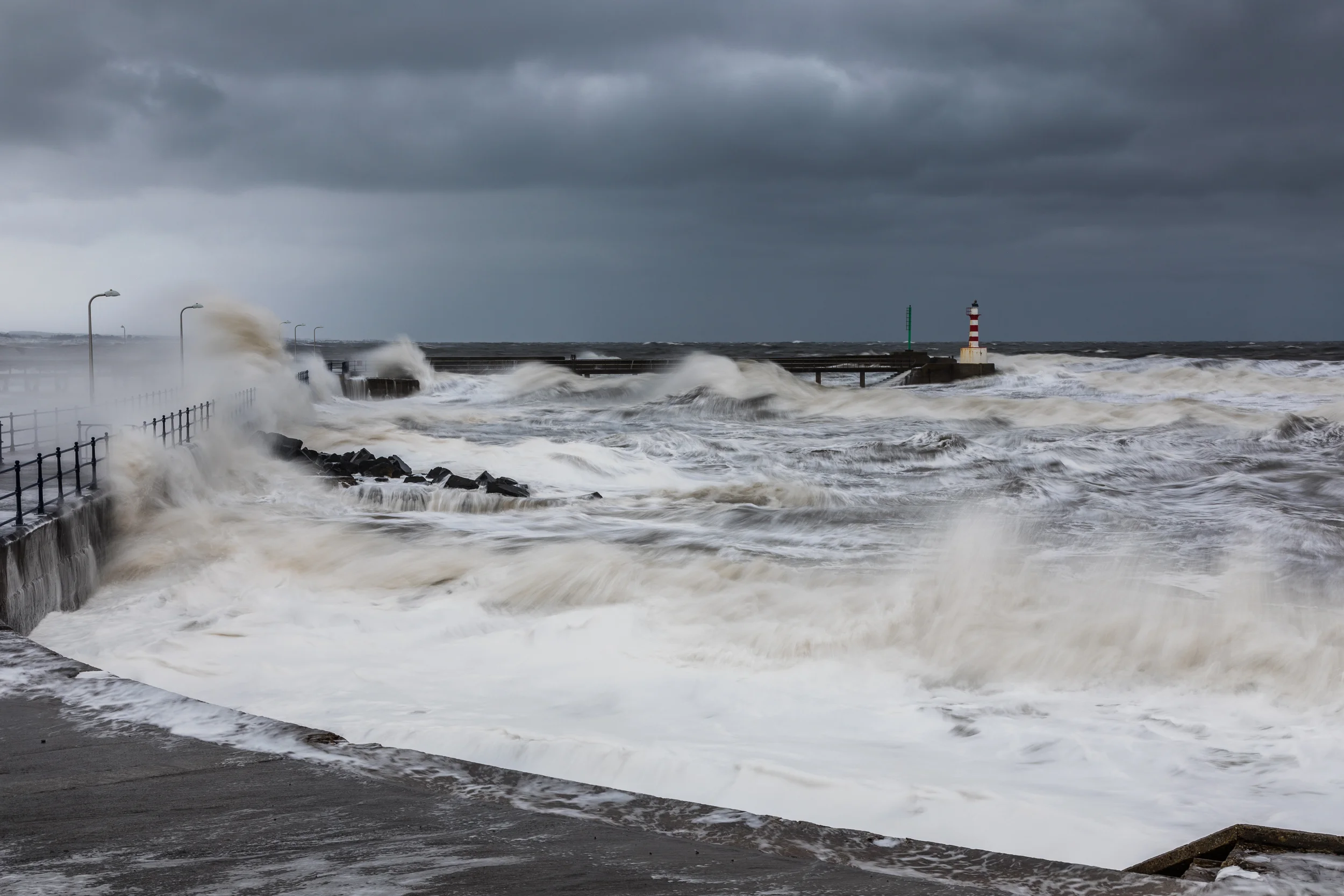 Stormy Breakwater, during Beast from the East