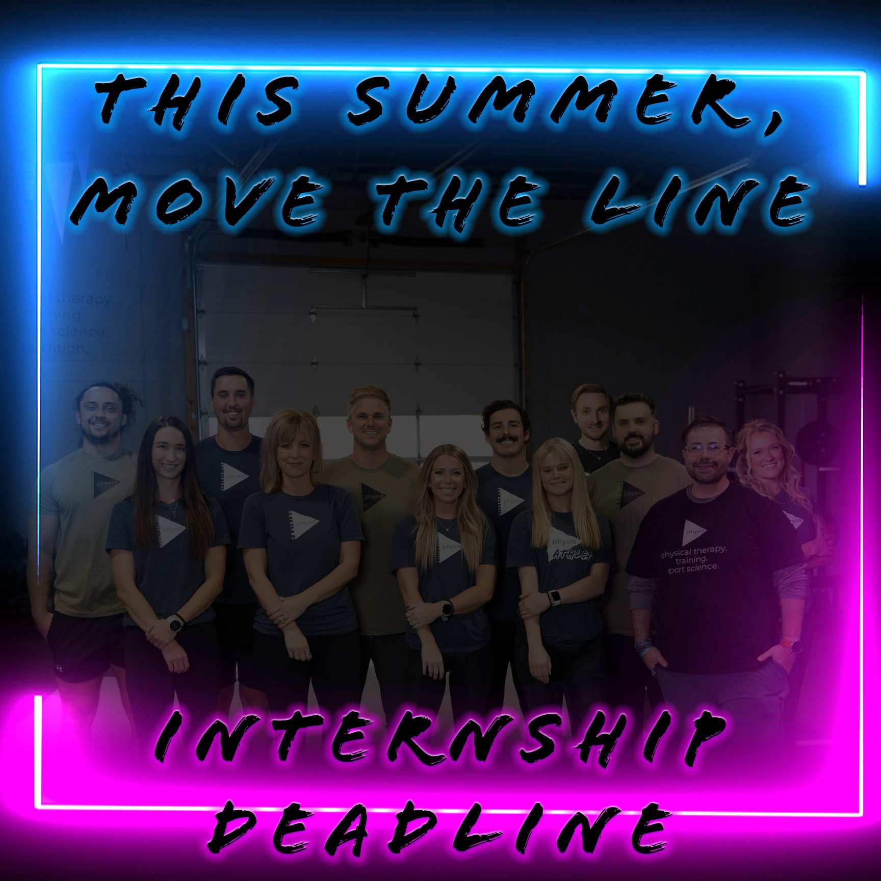 Today is the deadline for our Summer Internship Applications! Make the most of your summer break, and work with the best in the business. Phyical Therapy and Training internships are available, all you need to do is submit your information - https://