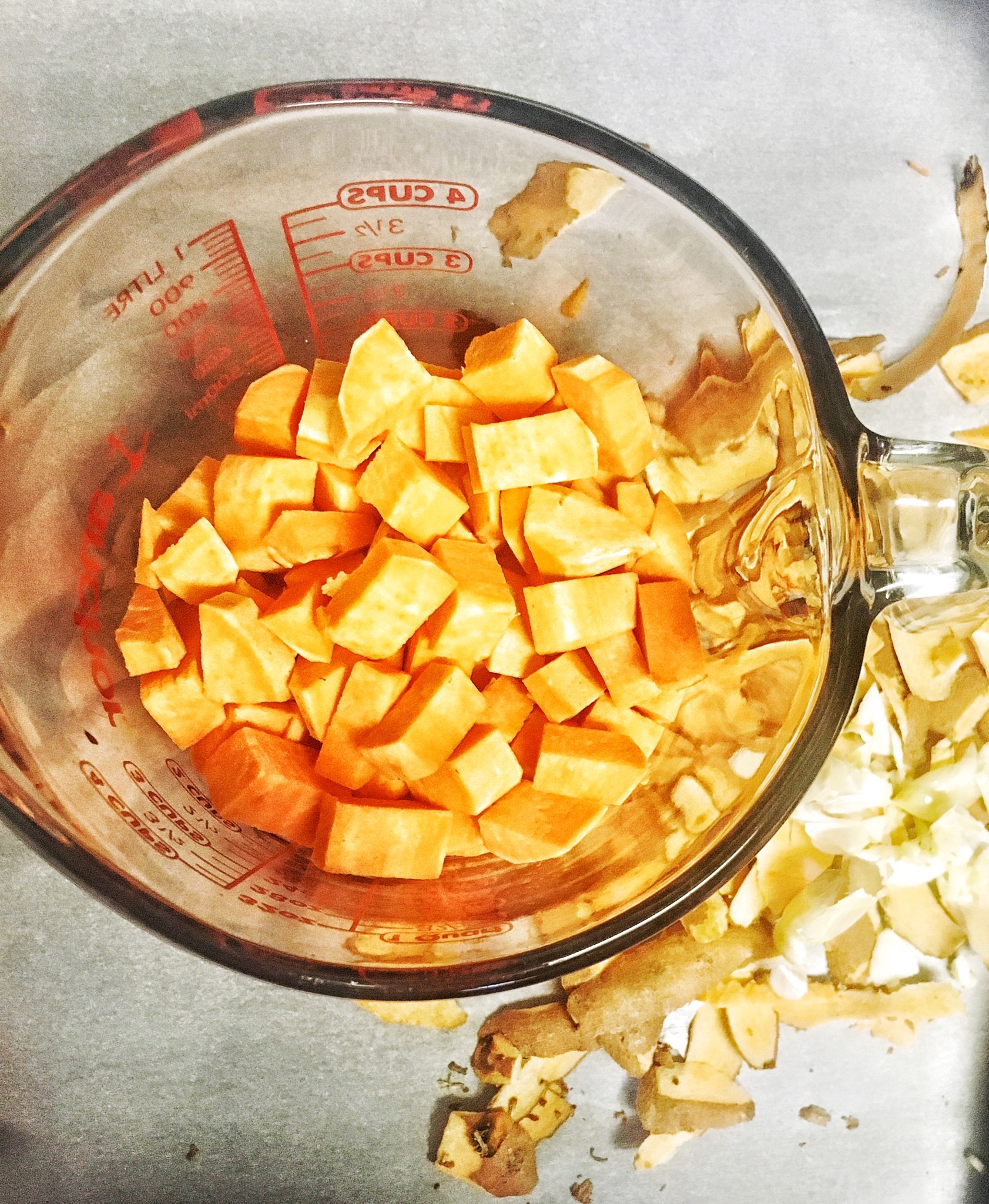 Fun fact: Sometimes we cheat and steam our sweet potatoes in the microwave. Patience is a virtue, but a hangover waits for no one. 