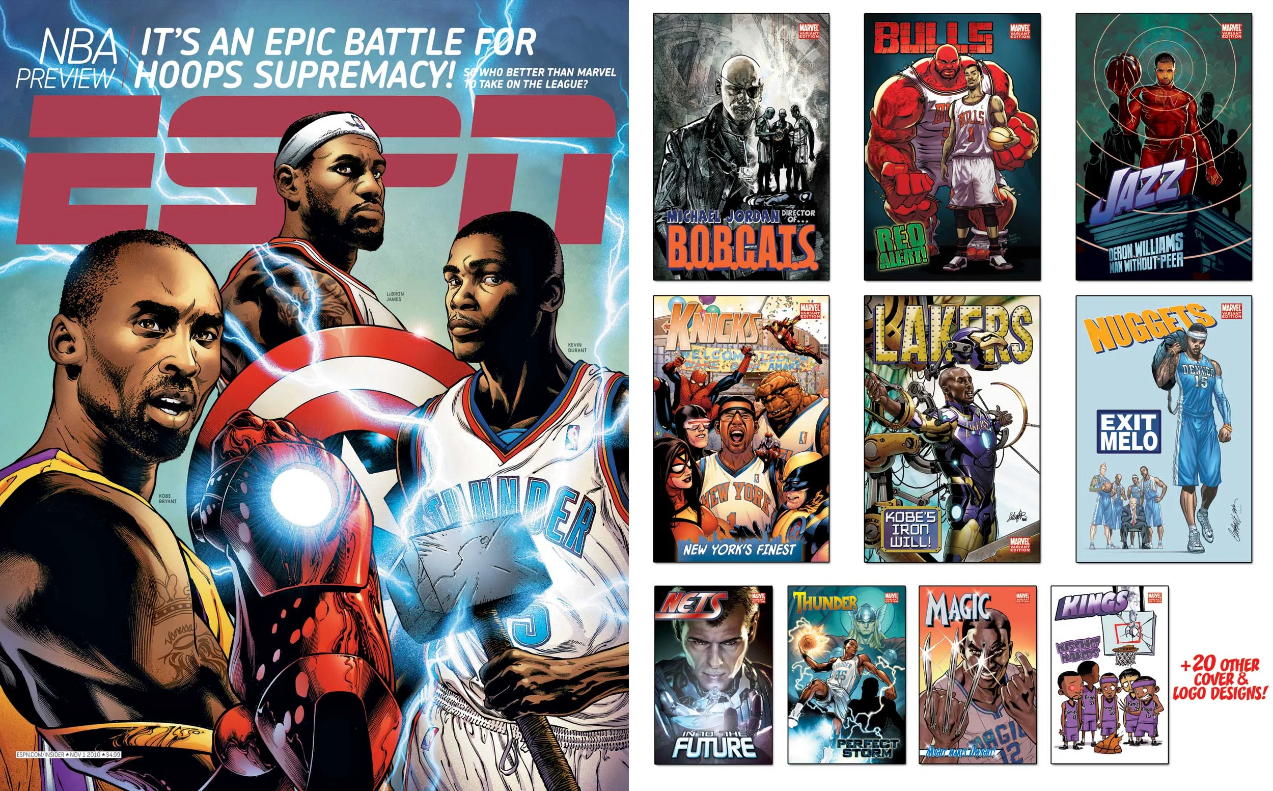 ESPN Magazine - First Marvel/ESPN Collaboration