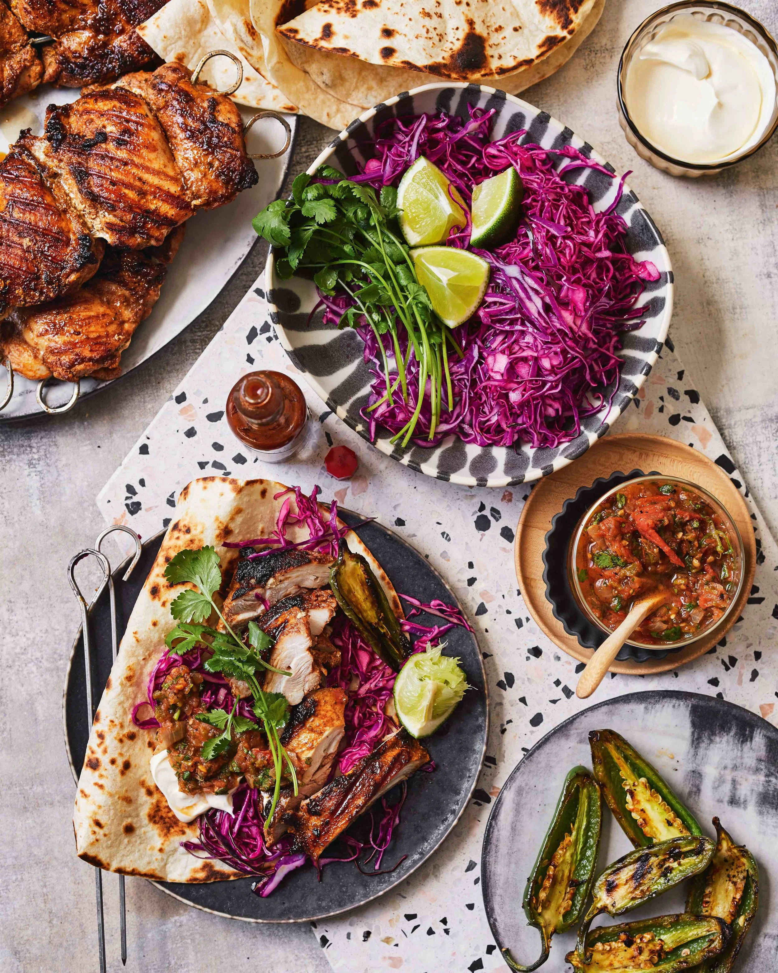 MEXICAN ROADSIDE CHICKEN W/ CHARRED TOMATO SALSA