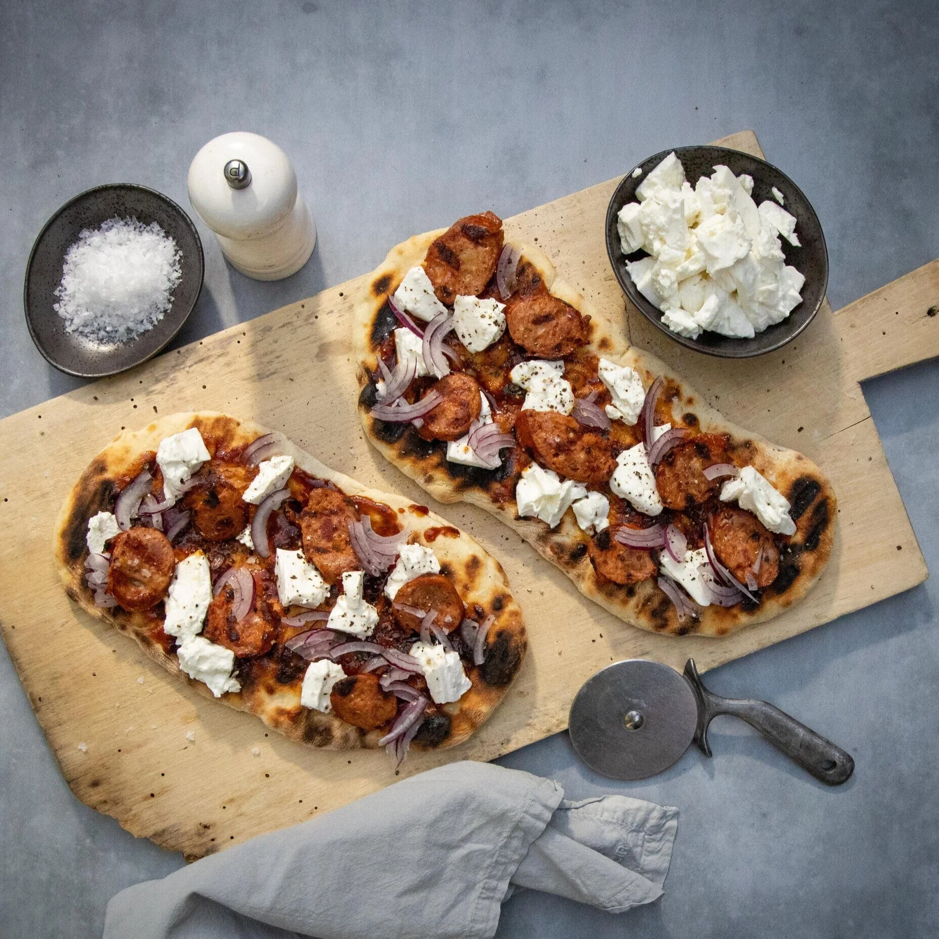 Smoky Sausage Flatbread Pizza Topper
