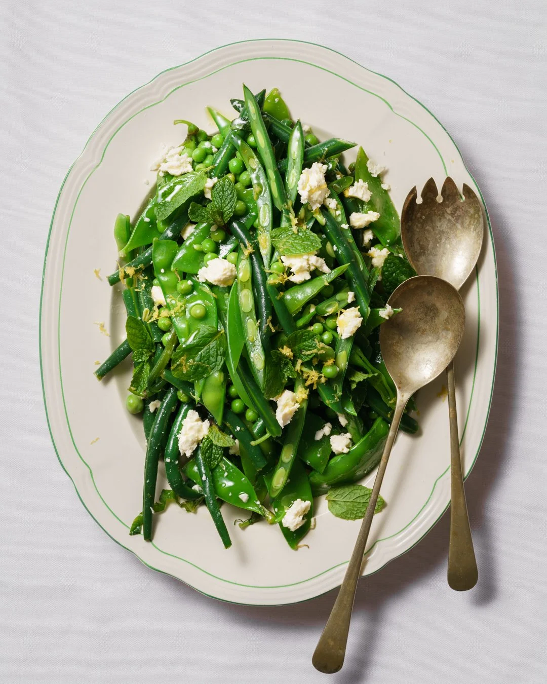 PEA, BEAN &amp; HERB SALAD WITH FETA