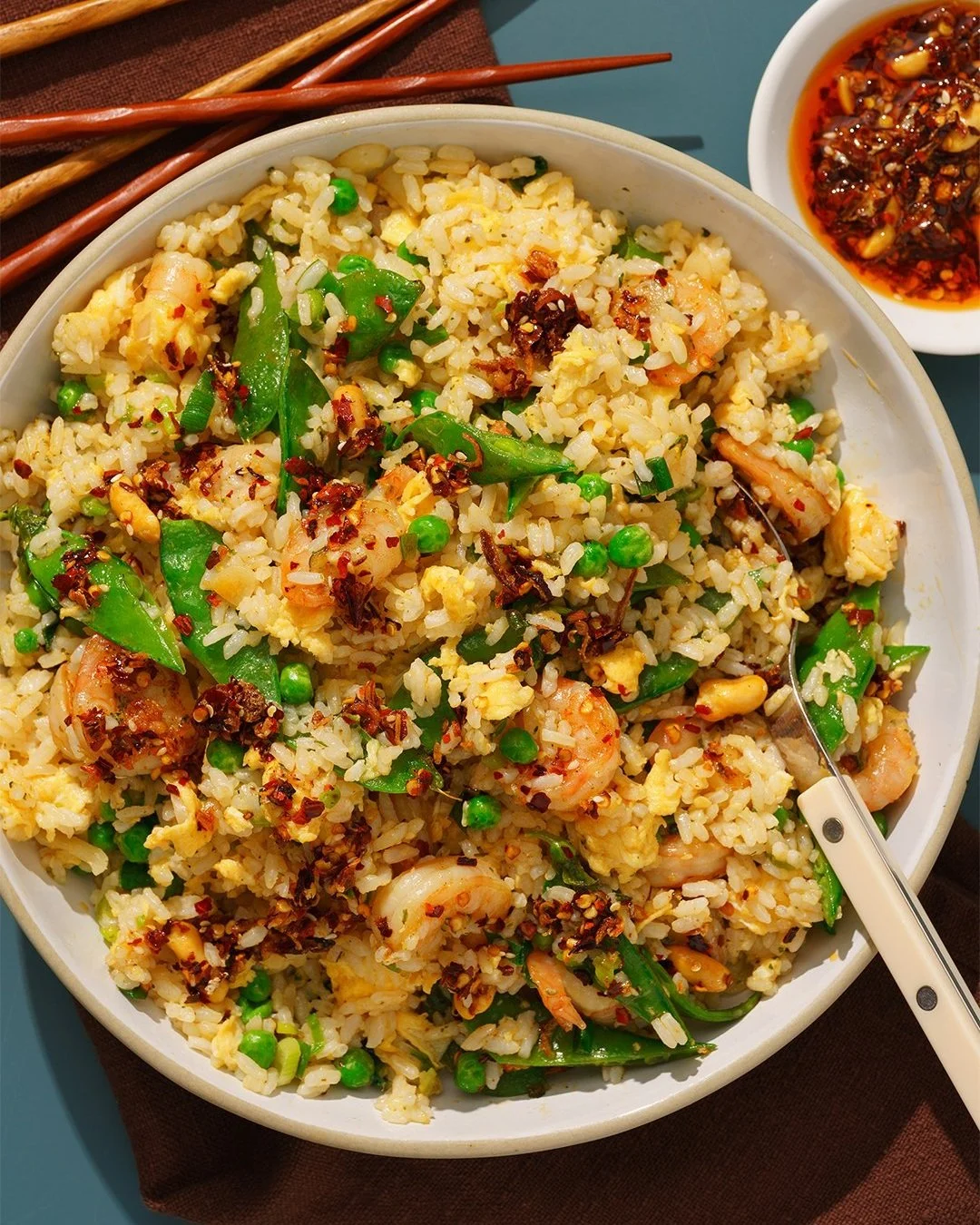 GARLIC & PRAWN FRIED RICE