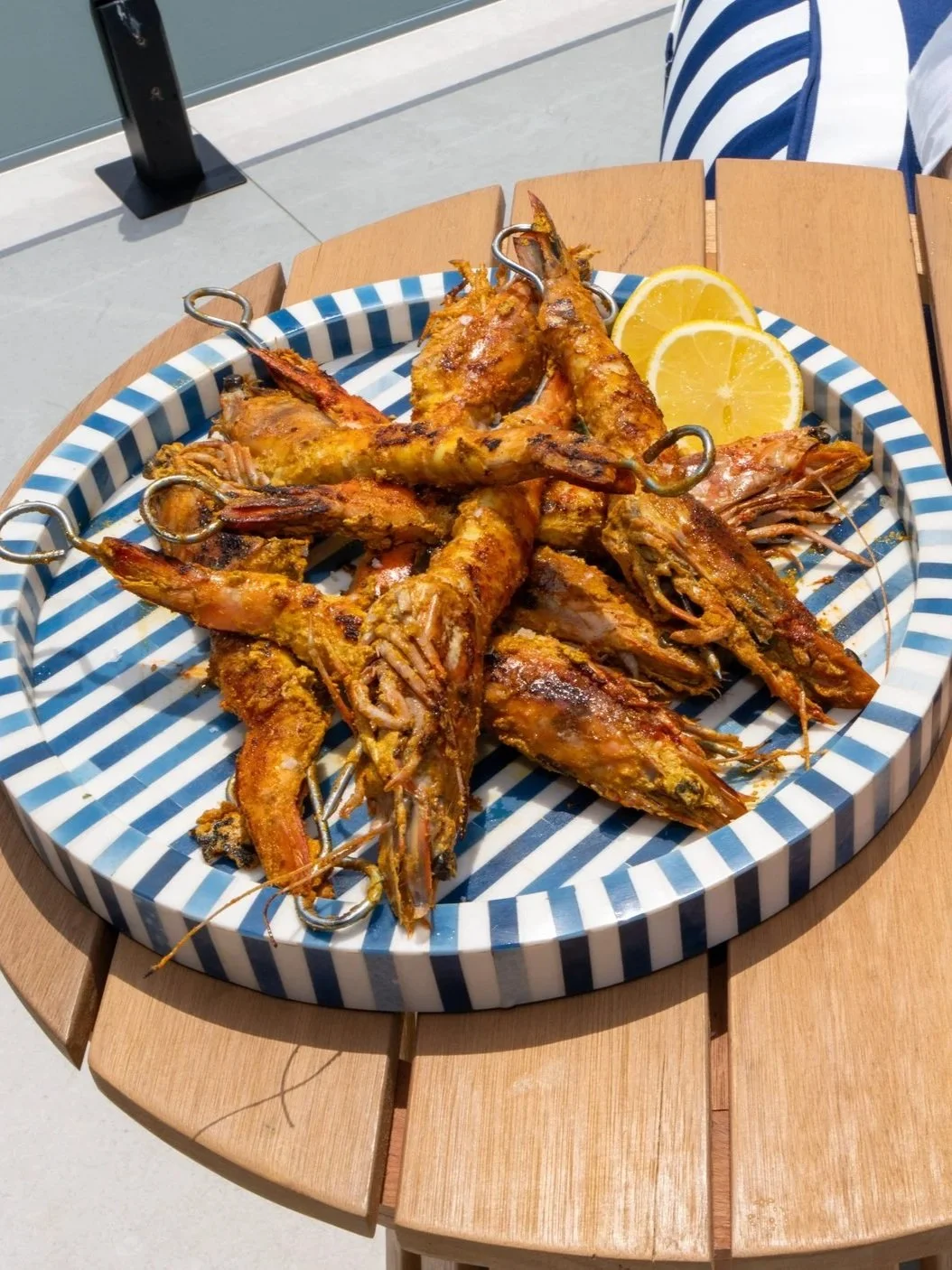 TANDOORI PRAWNS W/ MANGO COCONUT SALSA