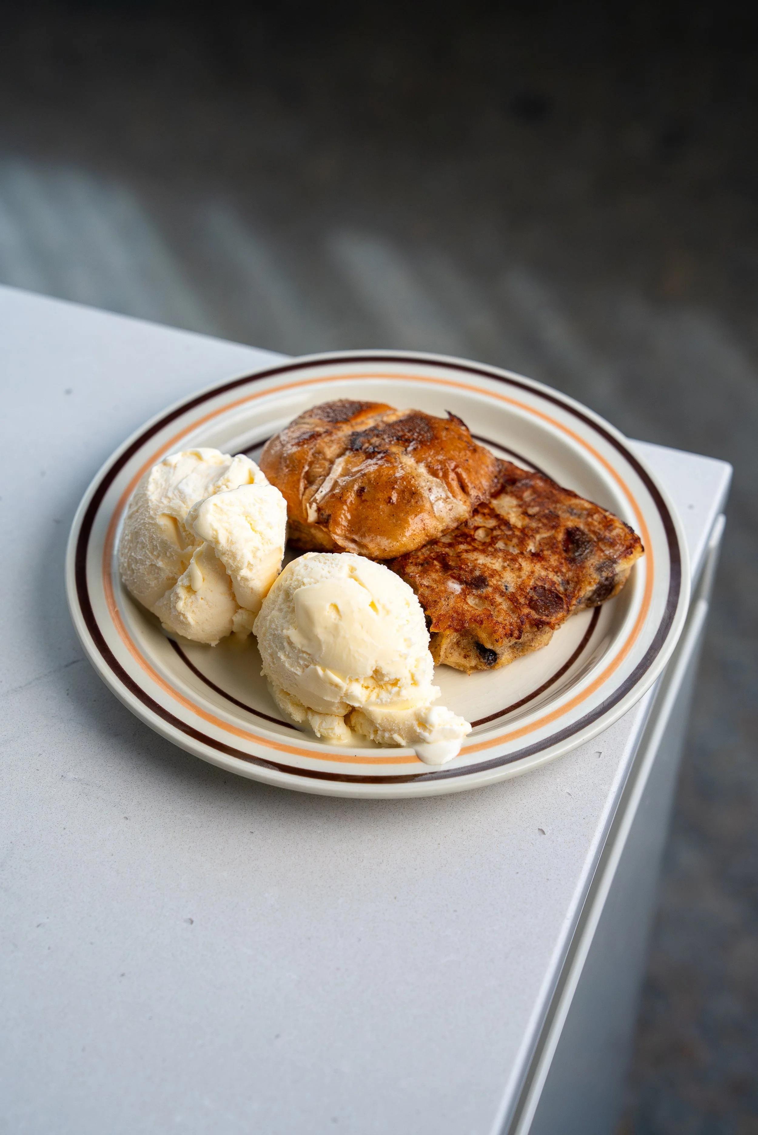 HOT CROSS BUN FRENCH TOAST