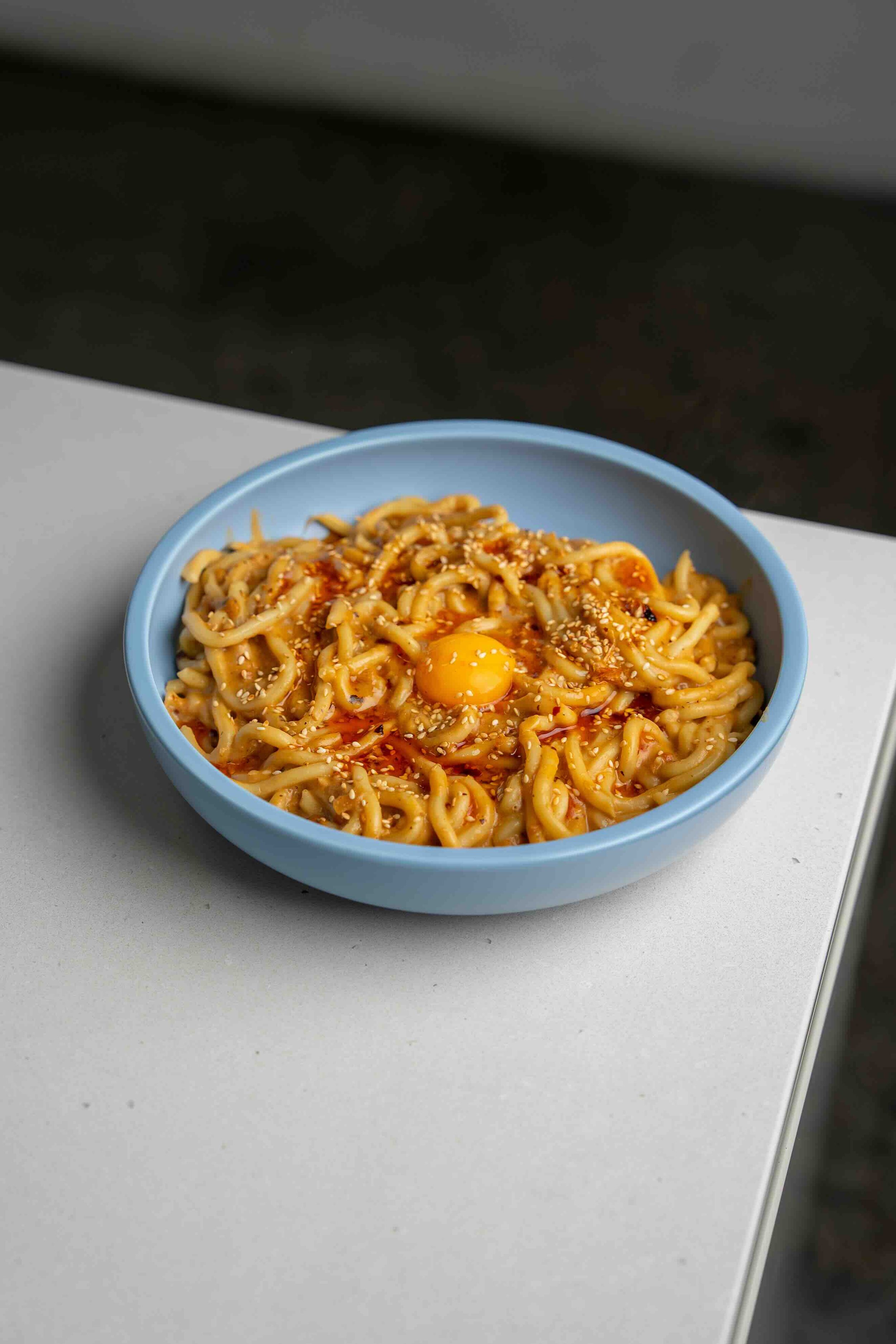 PEANUT BUTTER CHILI OIL NOODLES