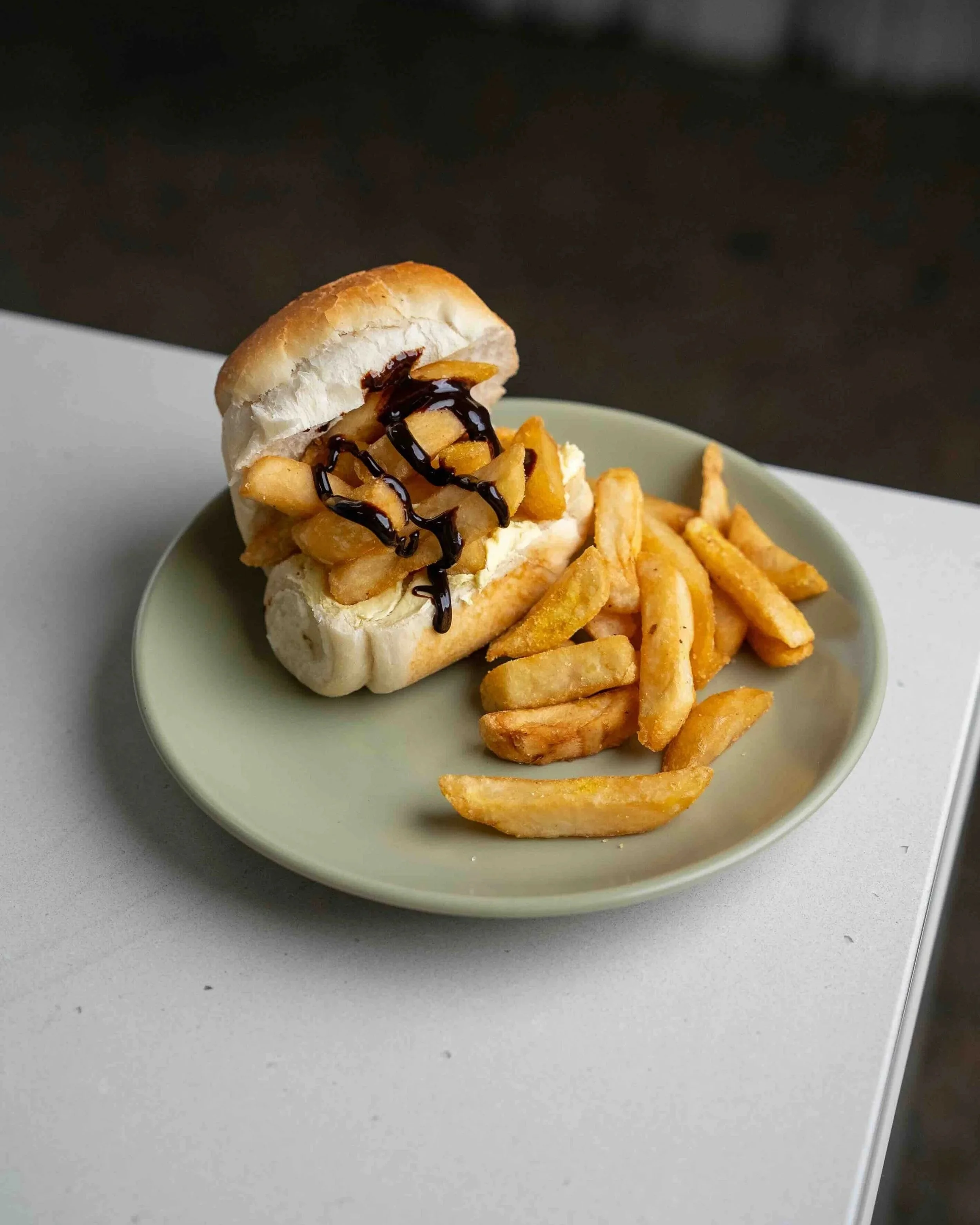 Hayden Quinn Hot Chip Roll with Vegemite
