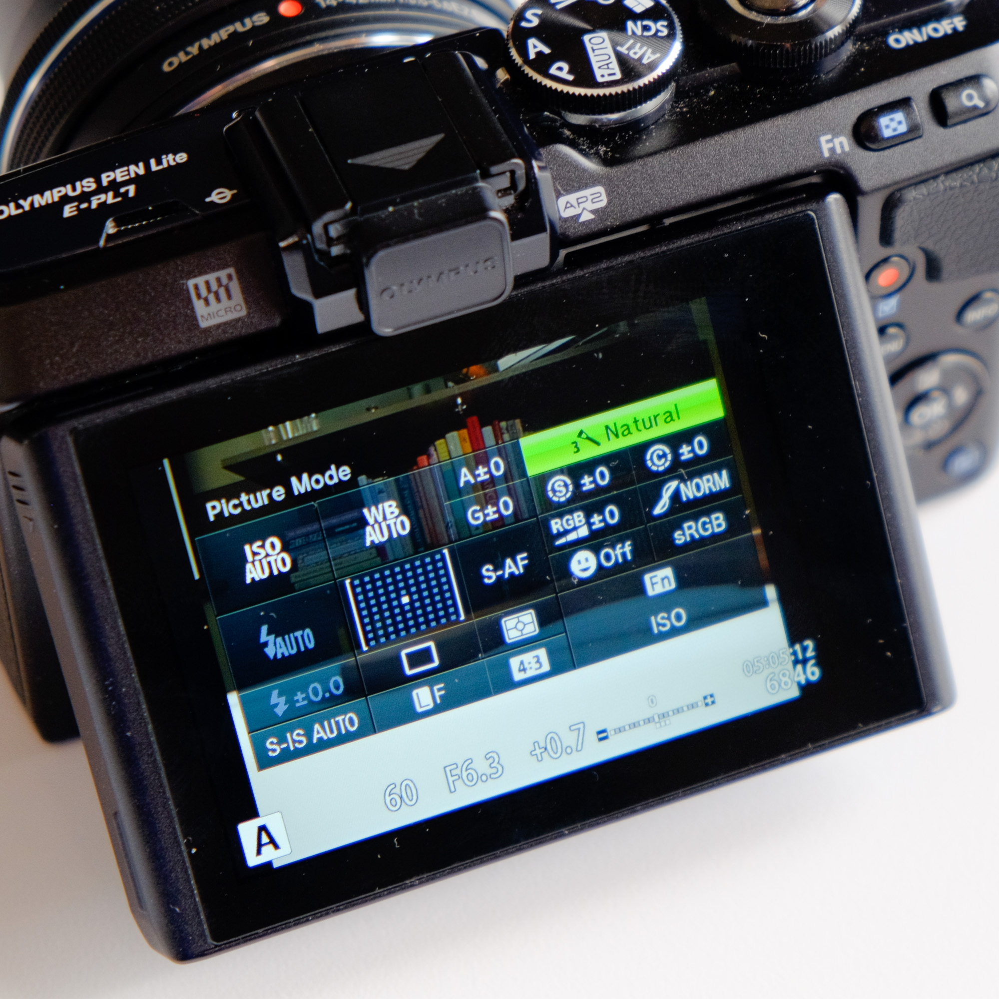 The Super Control Panel. Even nicer as the E-PL7 has a touchscreen