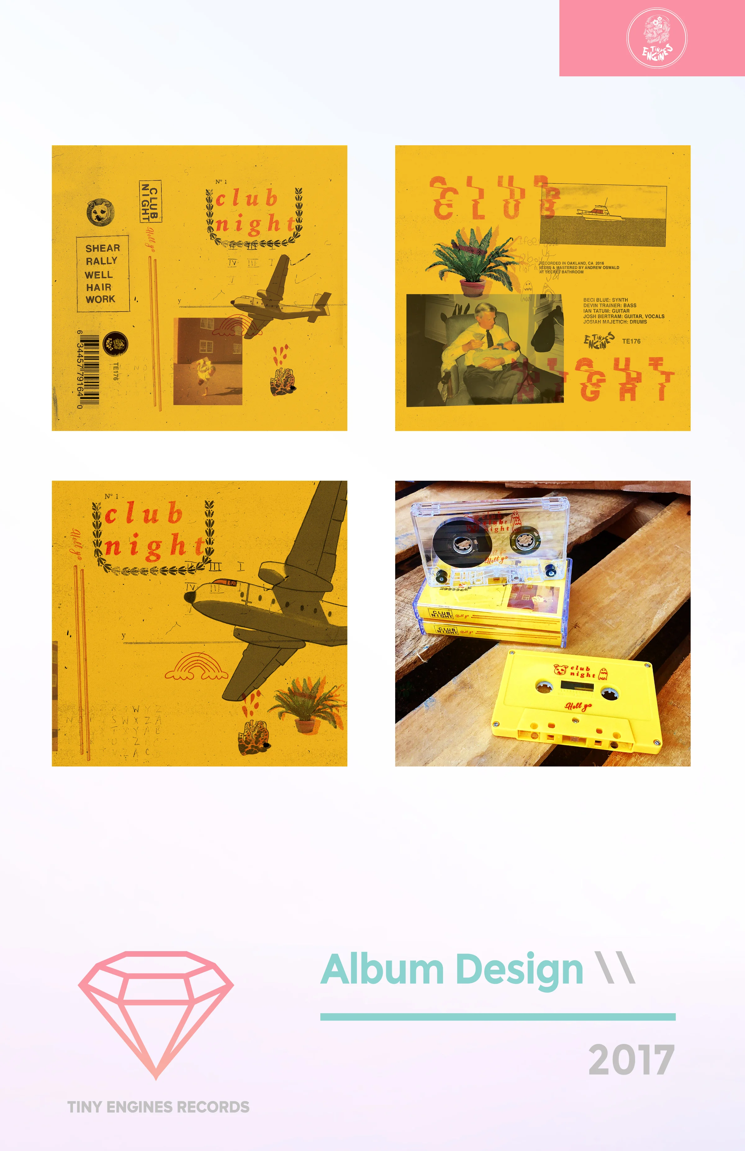    [Tiny Engines Records]    - Album artwork/social media campaign for Club Night 