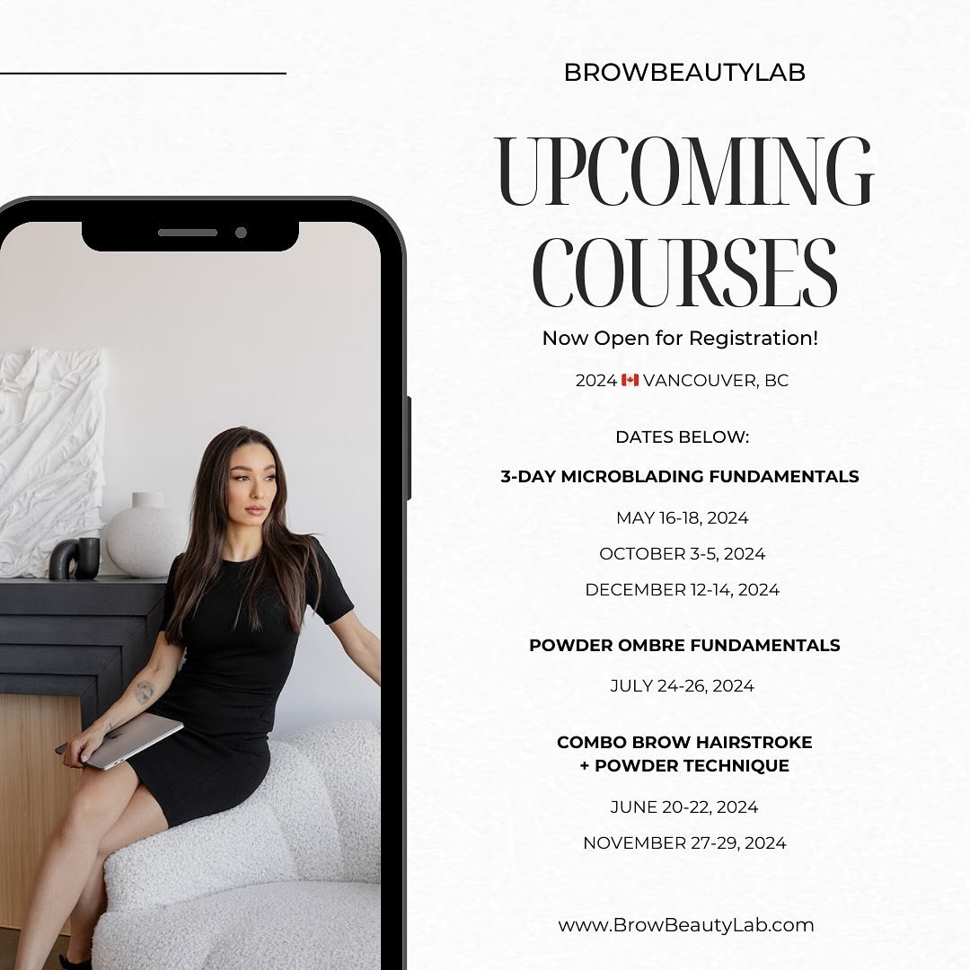 Launch your PMU career in just 3-Days! 🚀🤍

We are so excited to announce all of our upcoming class dates with NEW Courses! Not only do we still have our highly coveted 3-Day Microblading Fundamentals, we also have added Powder Ombr&eacute; Fundamen