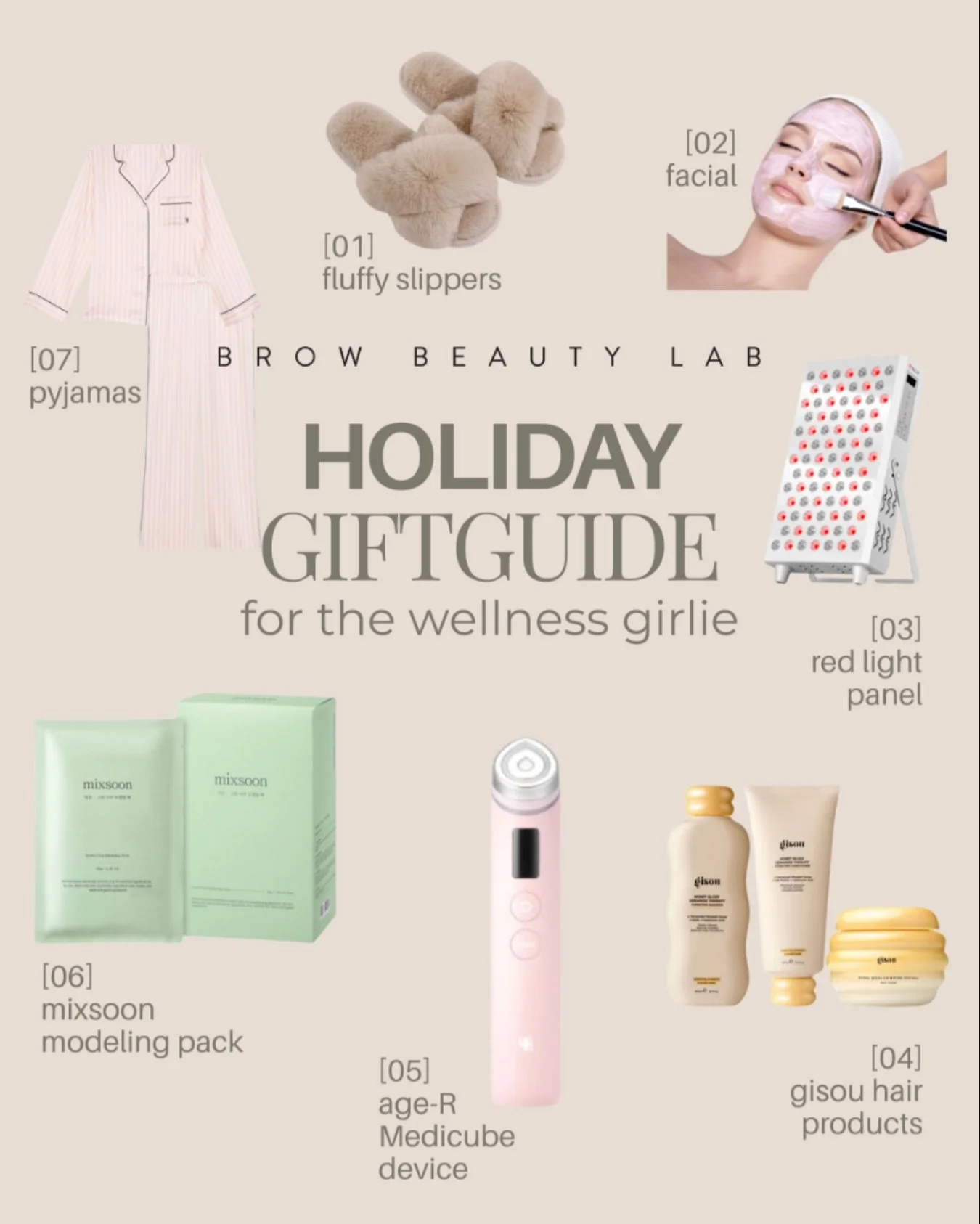 If you&rsquo;re still shopping&hellip; save this 🎁
Holiday gift ideas for the beauty + wellness girlie.
✨ Fluffy slippers
✨ A facial or beauty treatment (microneedling, brows, massage, head spa)
✨ Red light panel
✨ Gisou hair products (luxury hairca