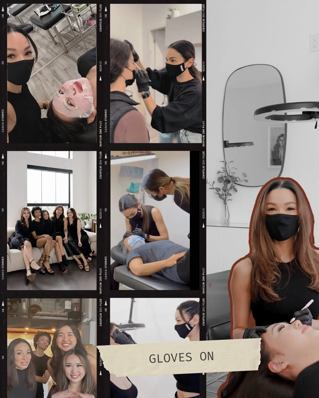 Gloves On: I love the connections I make with my clients, the amazing transformations, being the part of someone&rsquo;s day that they look forward to, spending time with co-workers, the community i&rsquo;ve built with others in the beauty industry
G