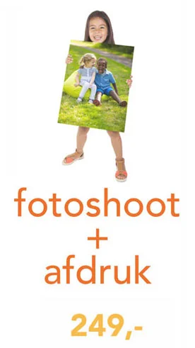fotoshoot + canvas 60x40cm afdruk voor 249,-