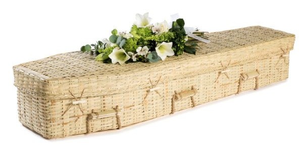 Bamboo Eco Coffin - Available from thinkwillow.com