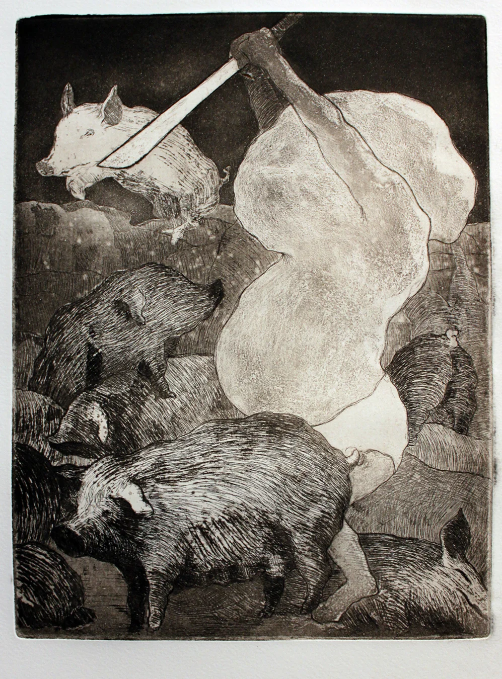 M te vle grio (2009) 9"x12"