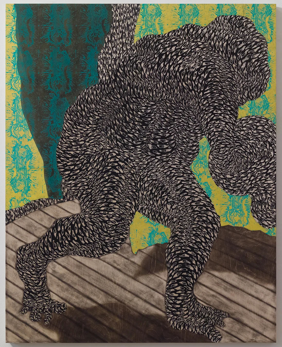 “Pa fouye tet ou nan afe mon yo tande” (2018) 48”x60”