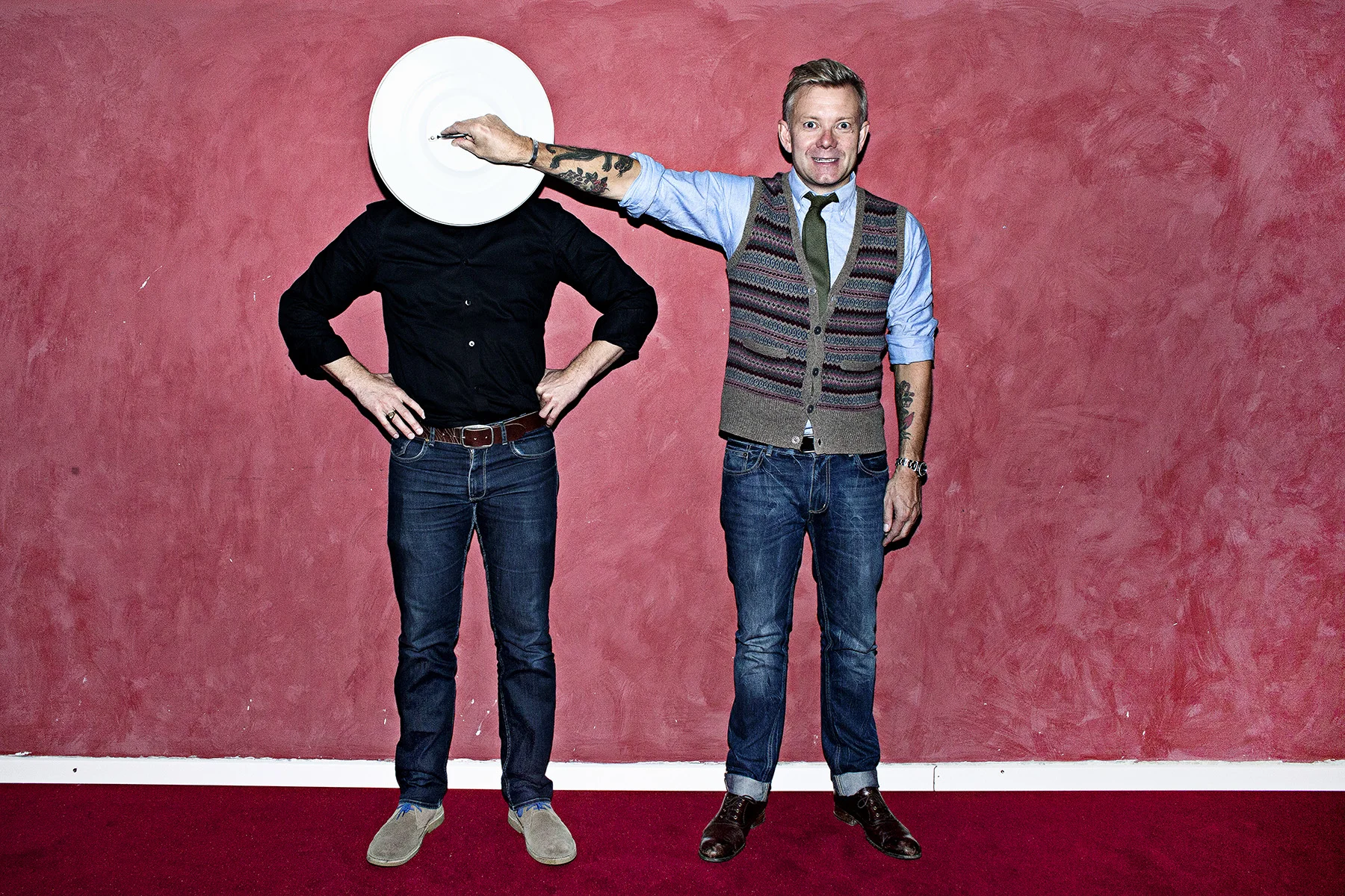 Frank Hvam og Casper Christensen, komikere