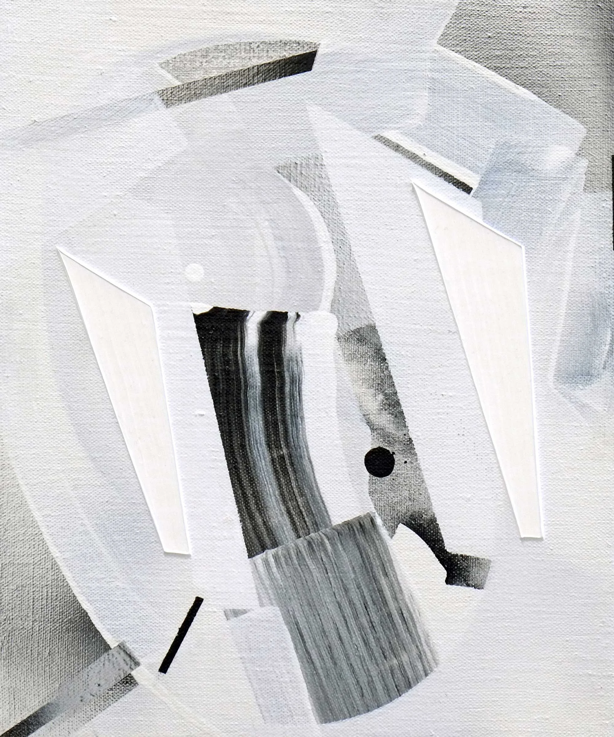 Arkab Prior, acrylic / airbrush / gesso on linen, 12" x 10"