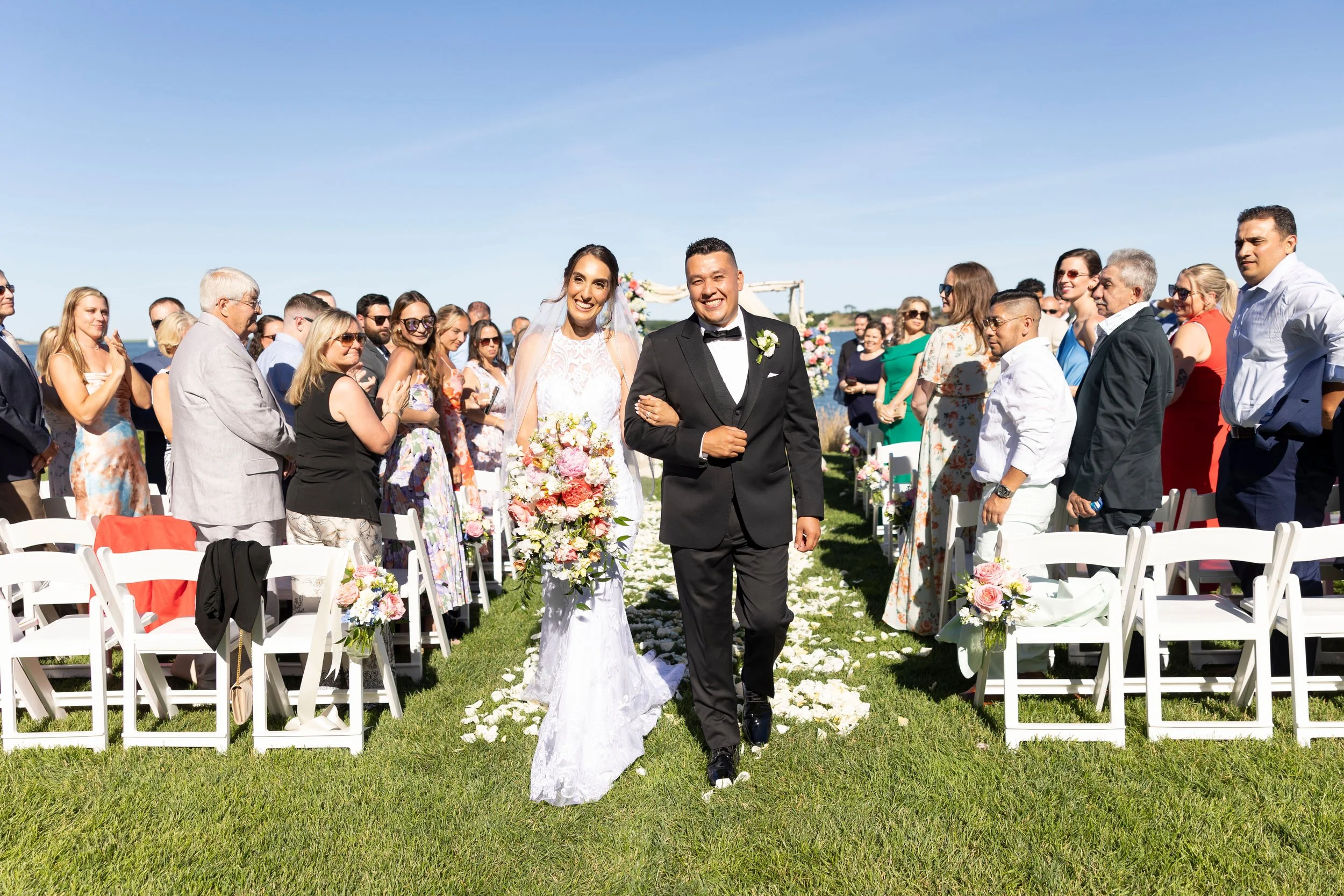 cape cod wedding wequassett wedding ceremony bg process