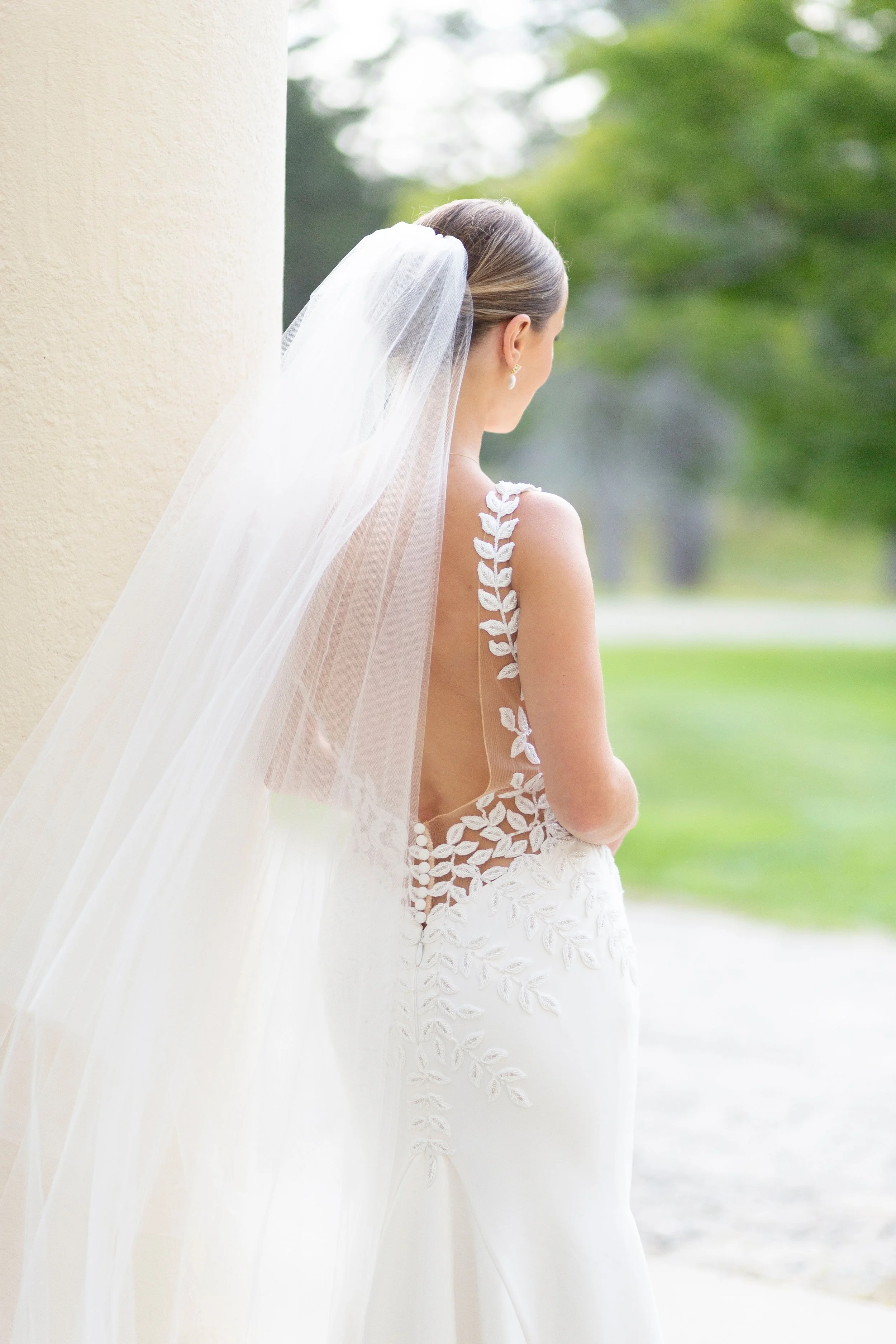 new hampshire wedding bride relaxing