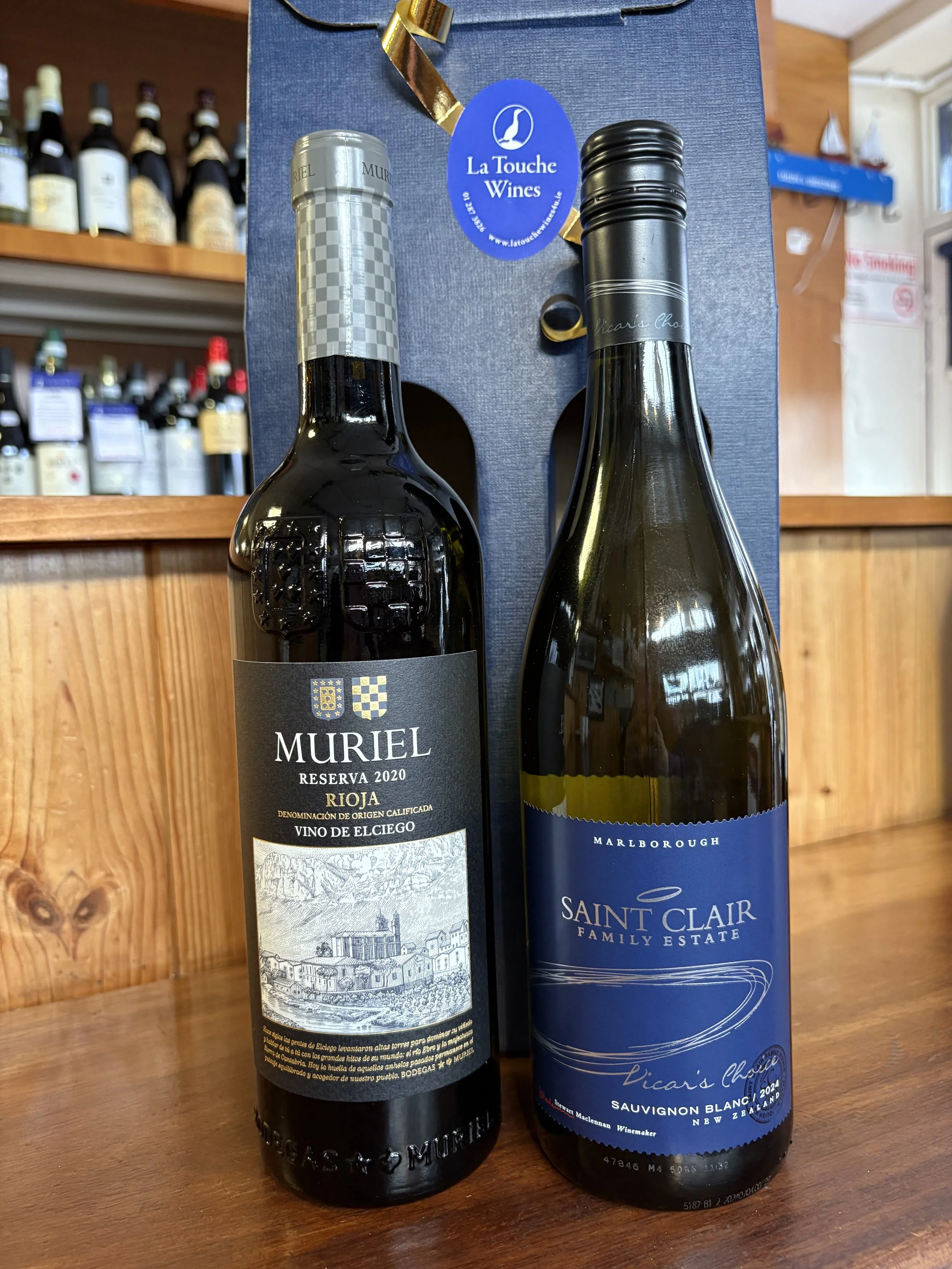 Rioja Red wine and sauvignon Blanc