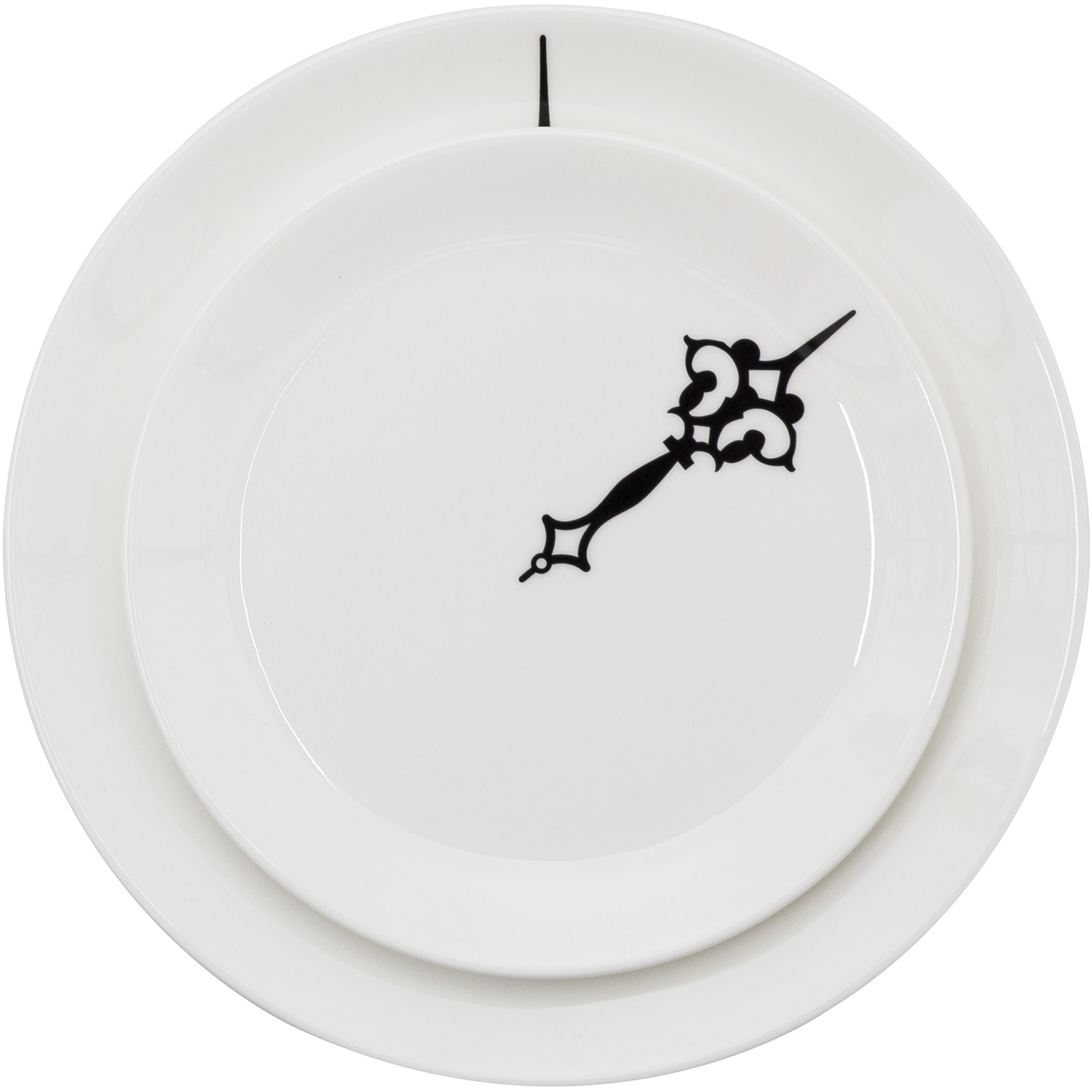 Dinner time plates, set of plates creating a clock, Clock plates by Above and Beyond