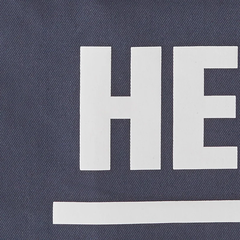 Hey Ho grey tote bag close up
