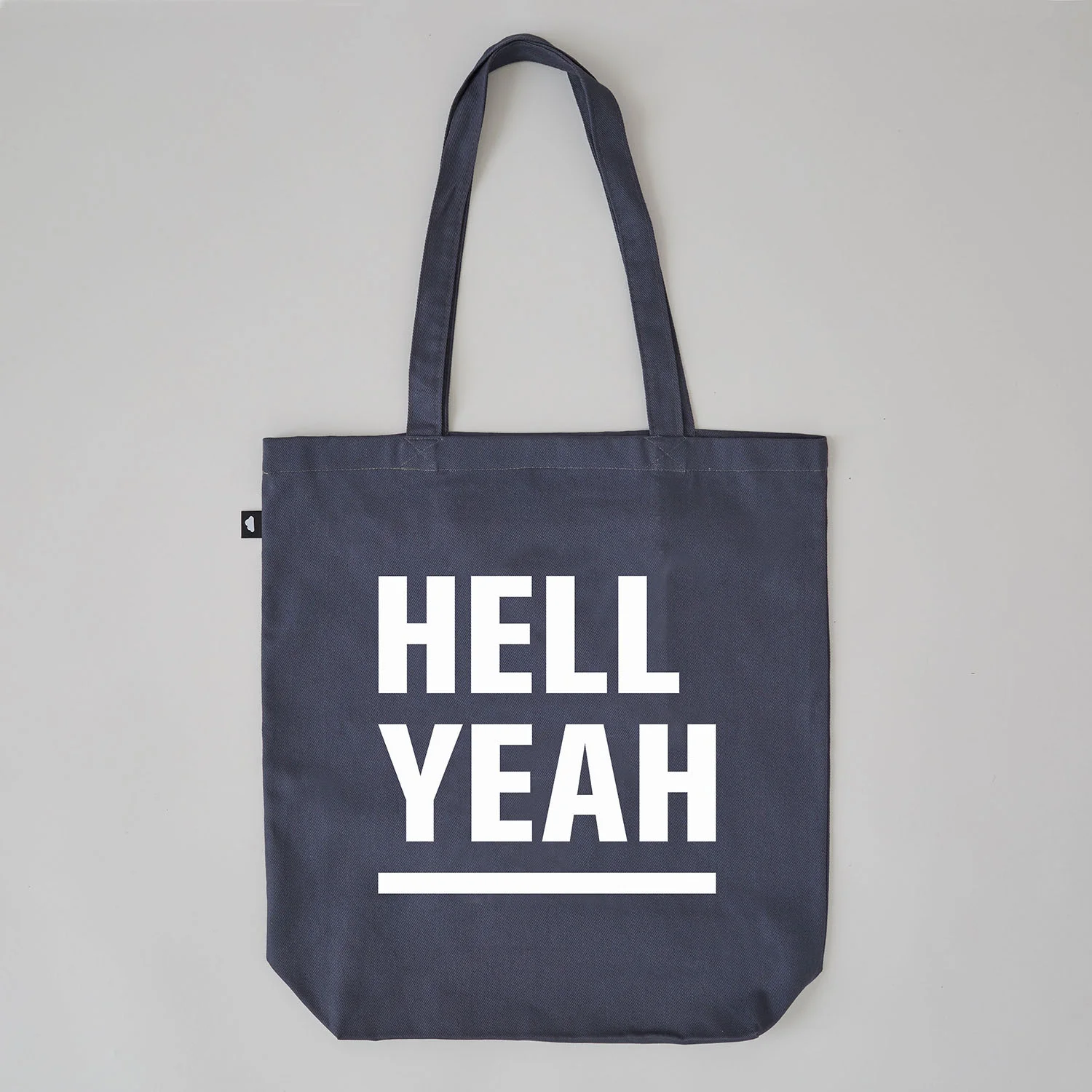 Above and Beyond Hell Yeah typographic tote bag heavy canvas_sq.jpg