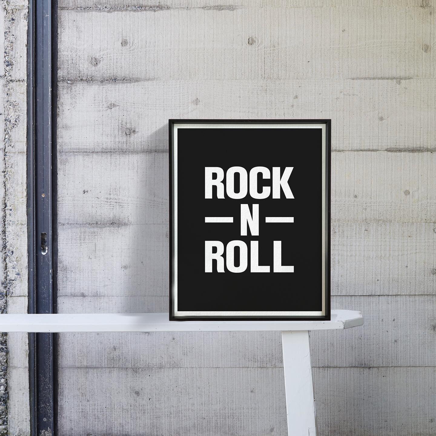 Rock on! New print available on our site. #wallart #print  #rocknroll #present #giftideas #musiclover #blackandwhite #minimalism #interiorstyling
