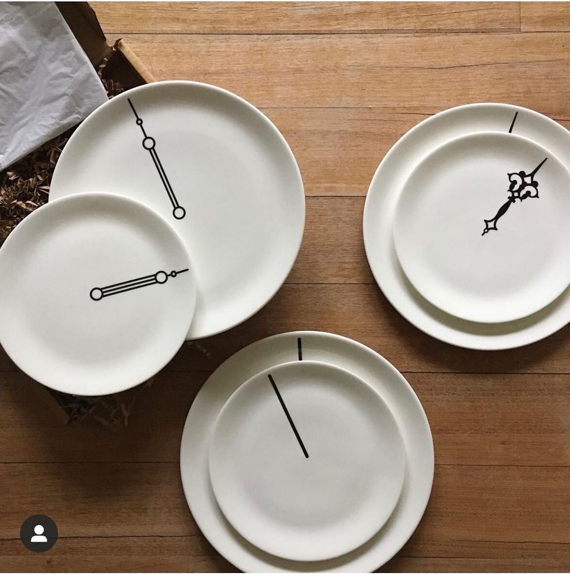 Repost/ These Dinner time plates made it all the way to Berlin! @hofmanninga #ceramics #monochrome #plates