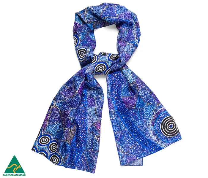 Alma Nungarrayi Granites silk scarf with beautiful gift box £60