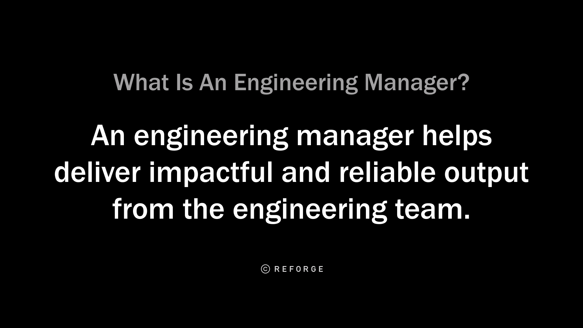 What Is An Engineering Manager 7 Experts Weigh In Reforge