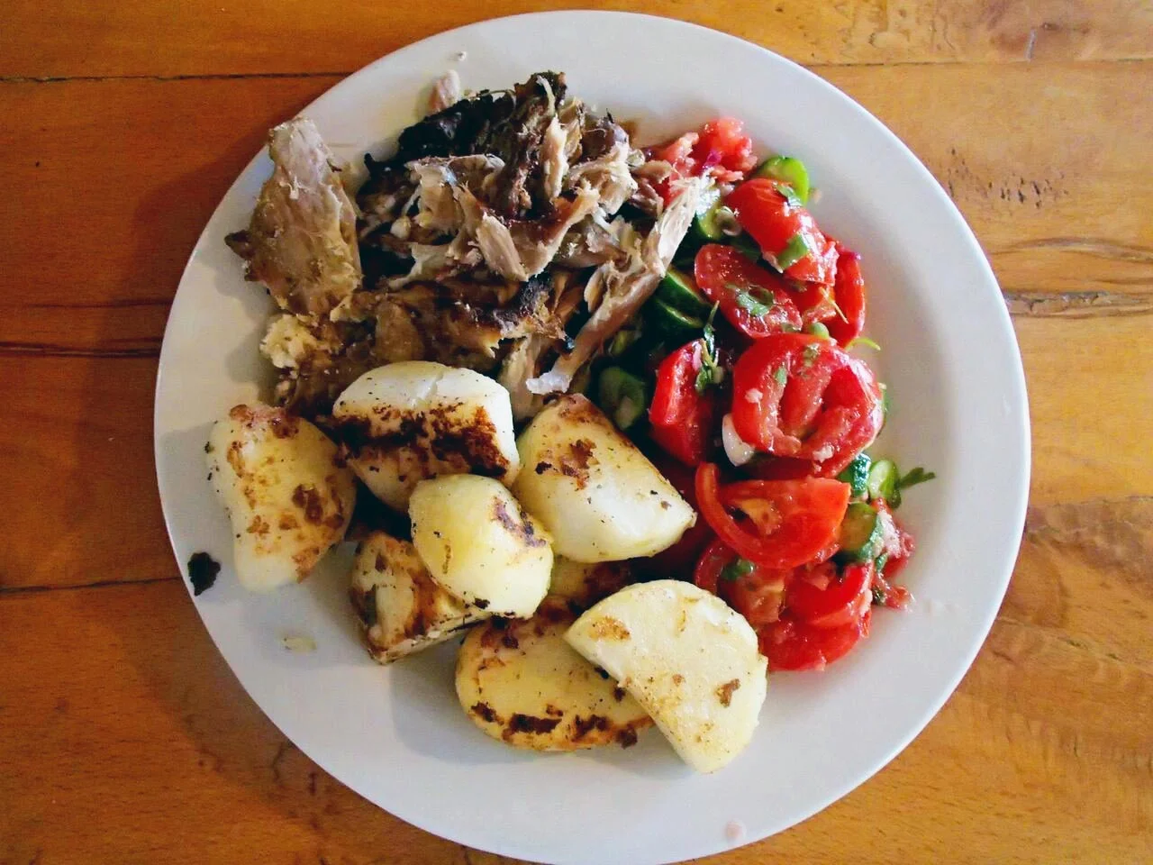 Organic free-range Goose with garden vegetables
