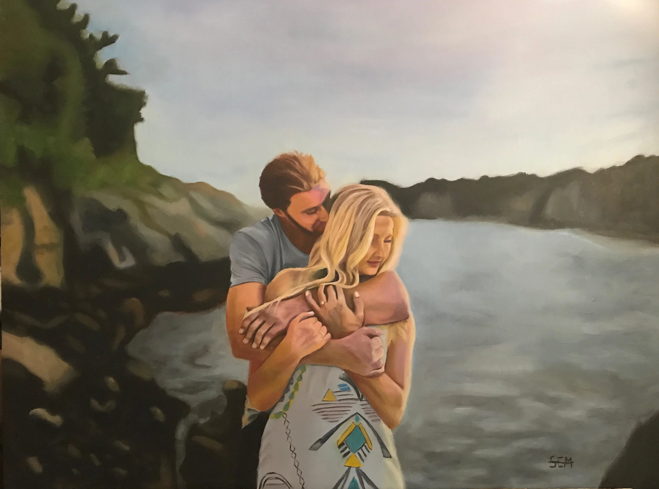 Natalie & Danny - oil