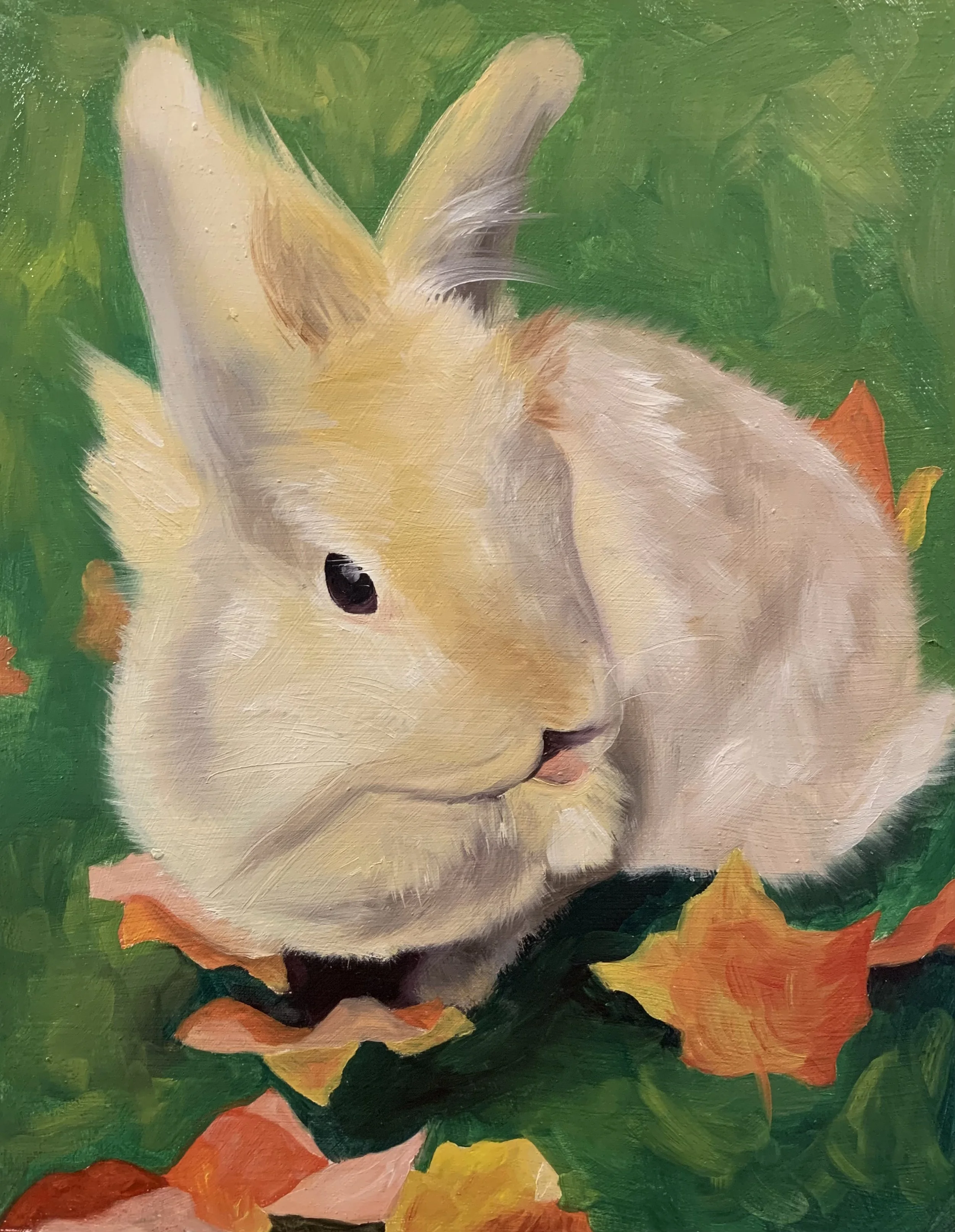 Autumn Bunny - Oil