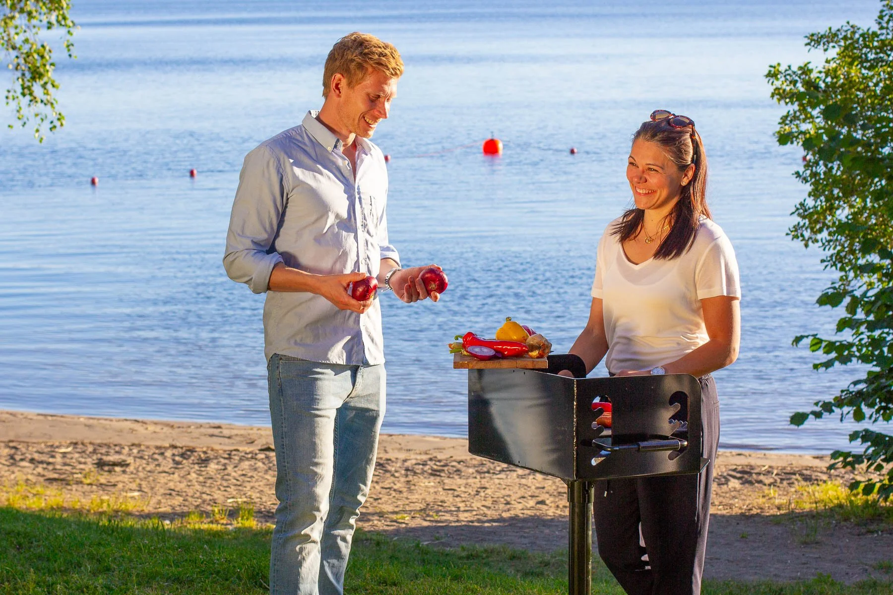 Grillning vid mälaren